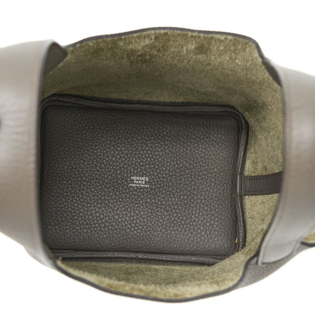 HERMES PICOTIN 18 LOCK BAG CLEMENCE GRIS ETAIN SHW