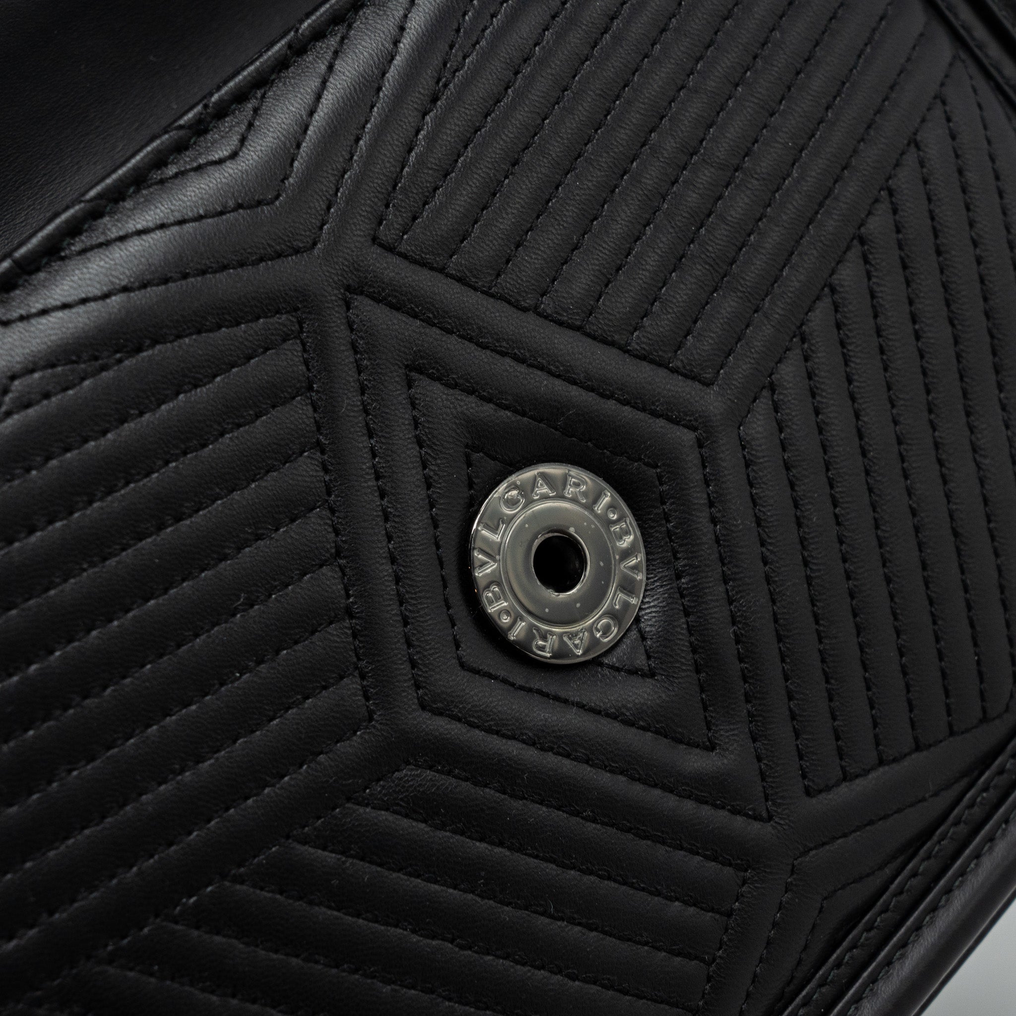 BVLGARI SERPENTI FOREVER FLAP BAG CALFSKIN BLACK RUTHENIUM HARDWARE