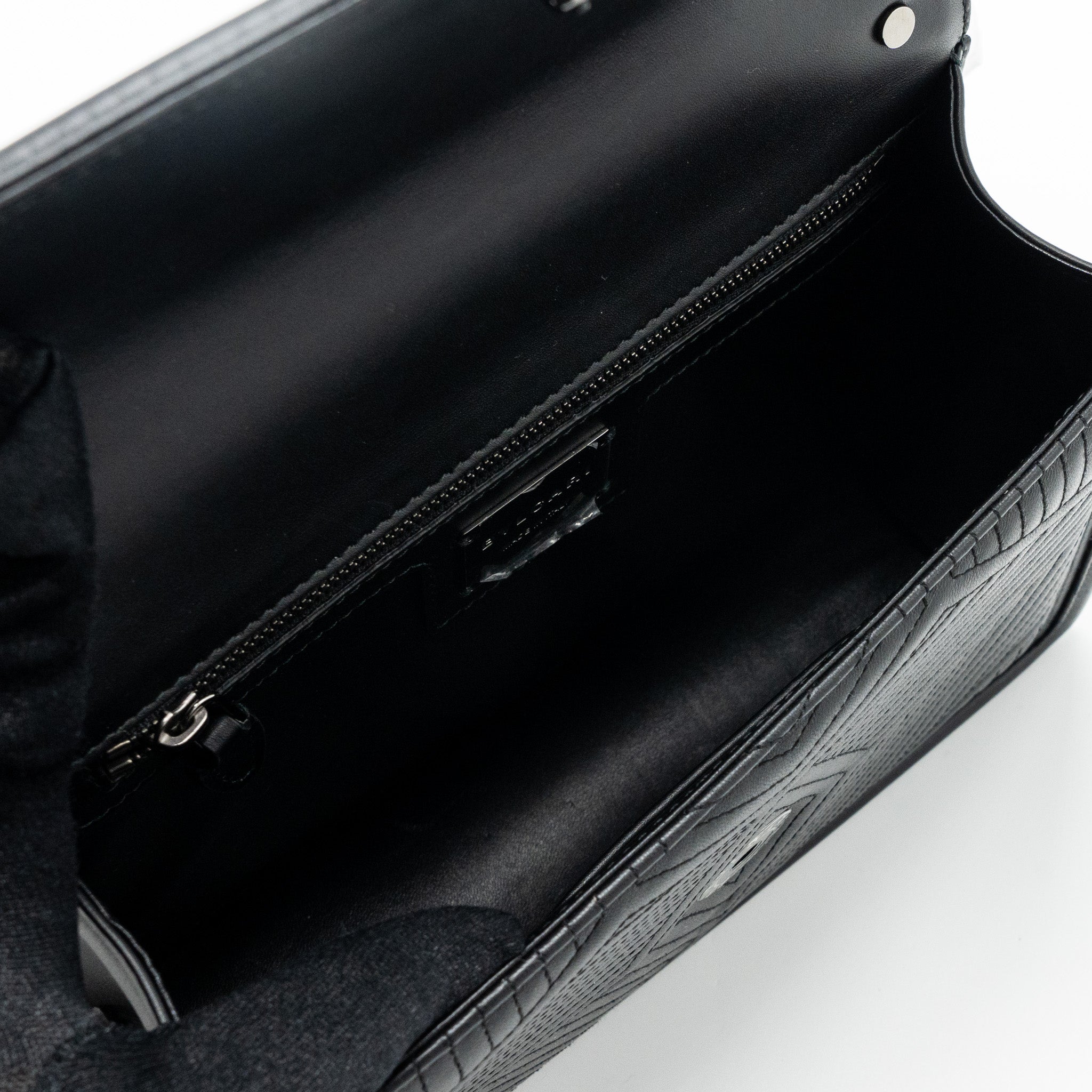 BVLGARI SERPENTI FOREVER FLAP BAG CALFSKIN BLACK RUTHENIUM HARDWARE