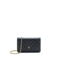 CHANEL CLASSIC WALLET ON CHAIN CAVIAR BLACK GHW