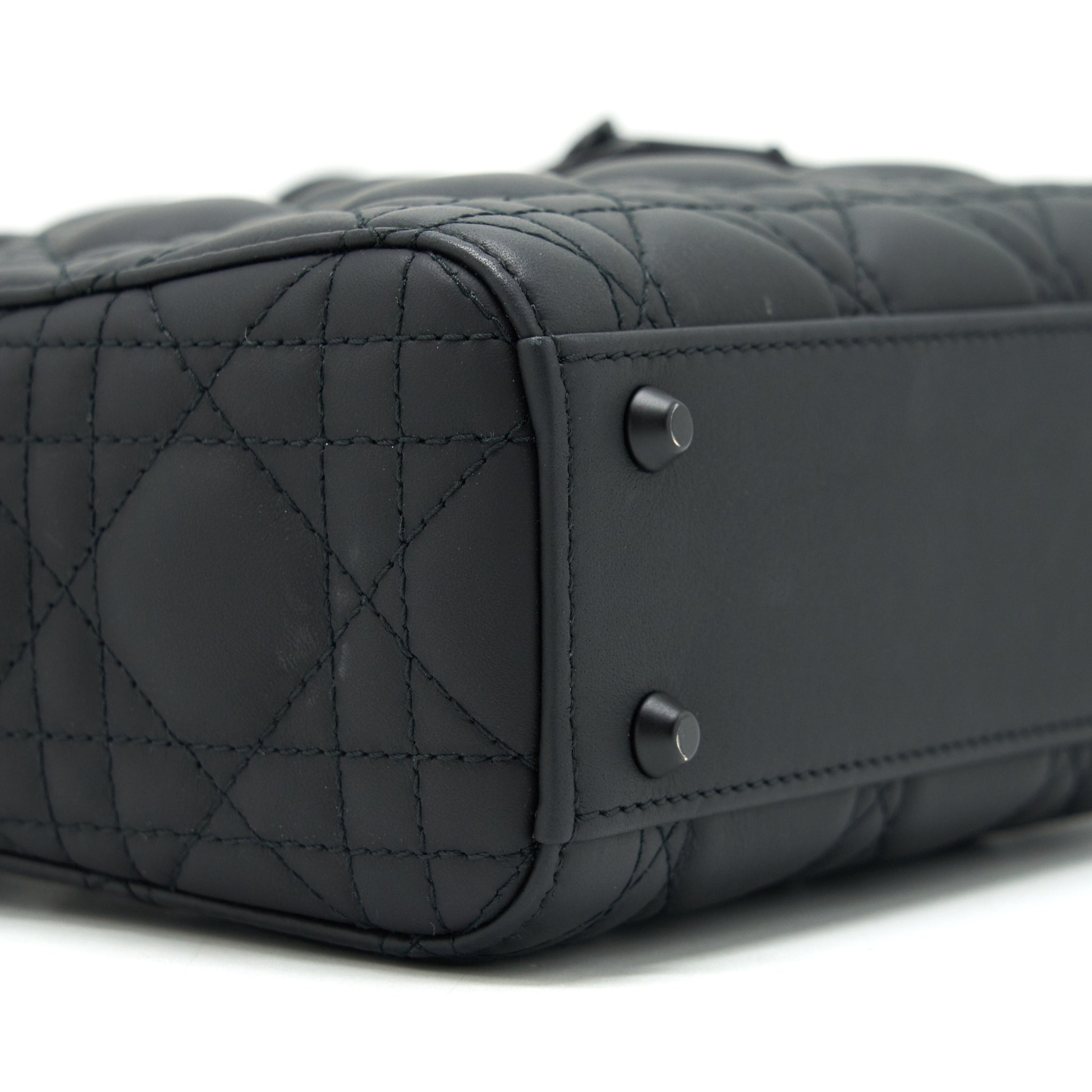 DIOR MINI LADY DIOR CALFSKIN SO BLACK