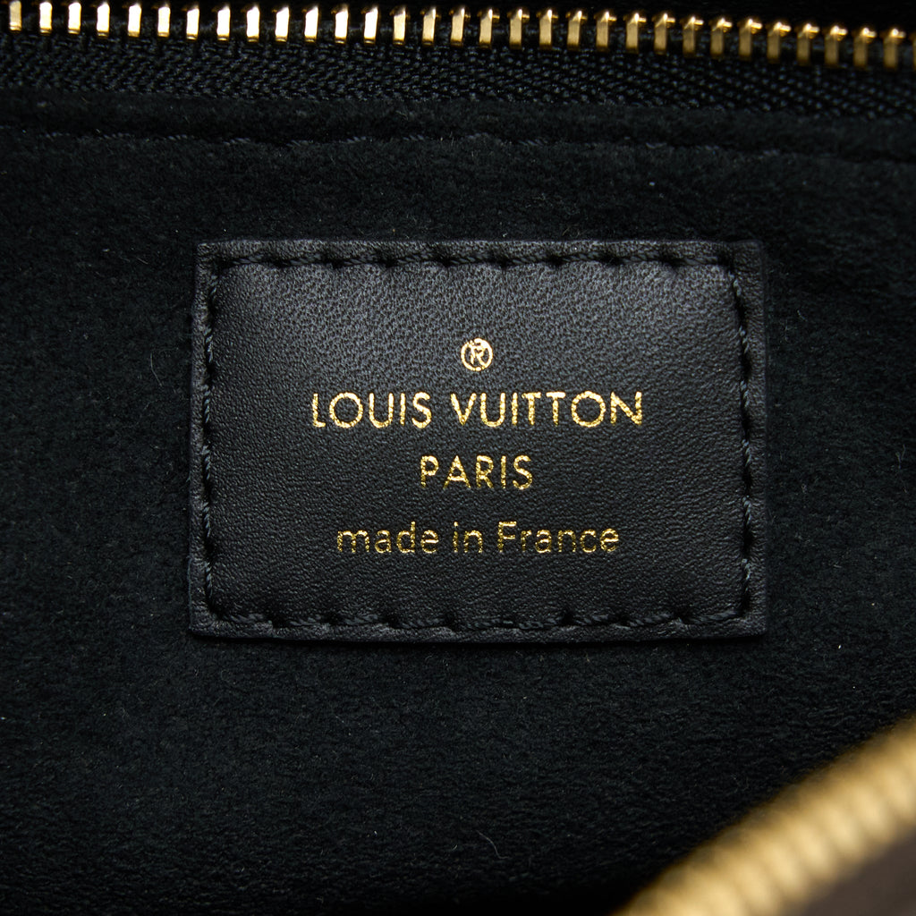 LOUIS VUITTON PETITE MALLE SOUPLE BAG MONOGRAM CANVAS/BLACK GHW