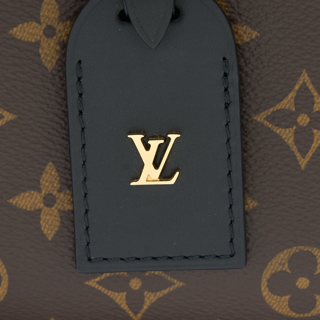 LOUIS VUITTON PETITE MALLE SOUPLE BAG MONOGRAM CANVAS/BLACK GHW