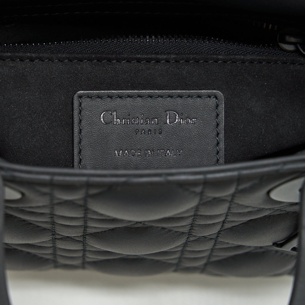 DIOR MINI LADY DIOR CALFSKIN SO BLACK