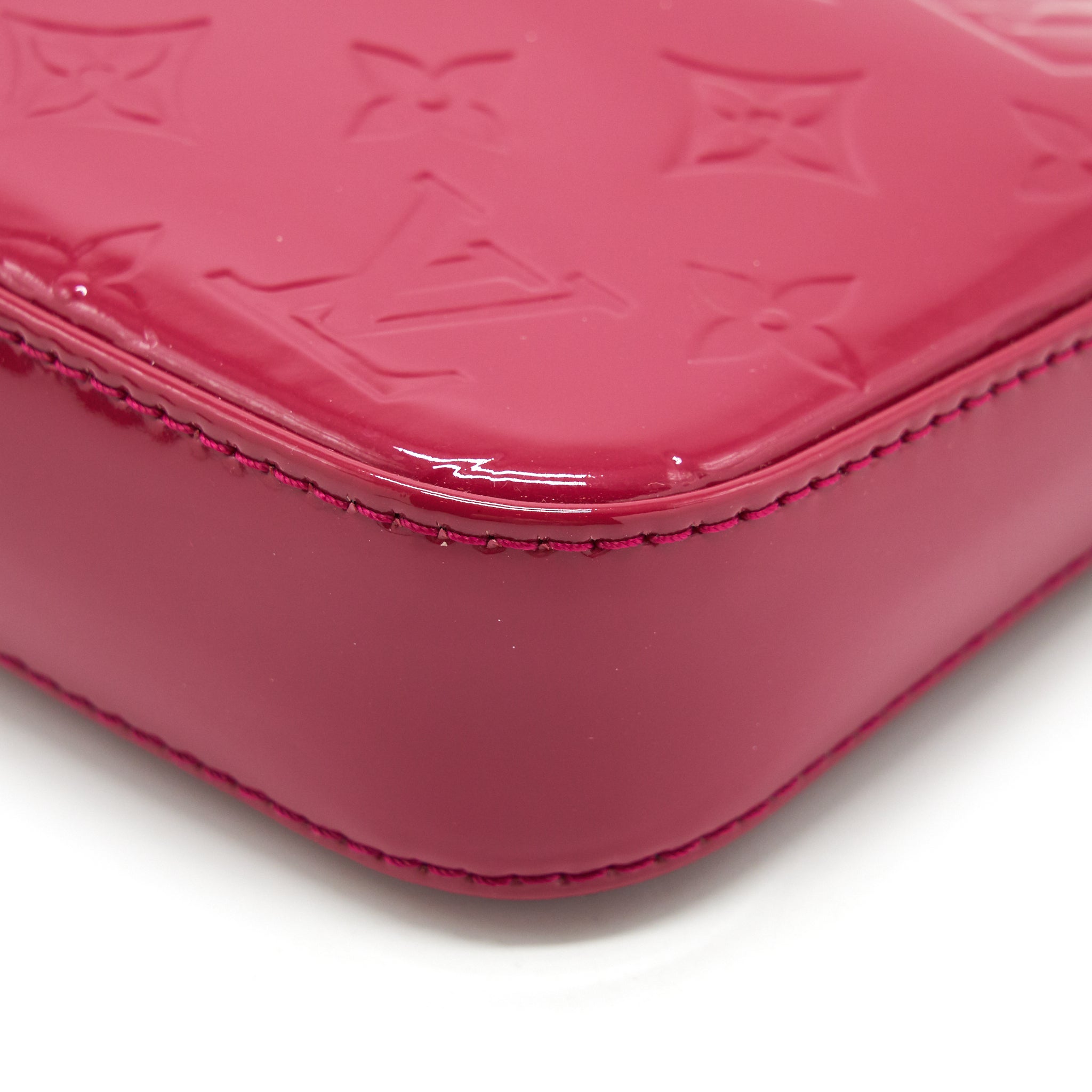 LOUIS VUITTON POTCHETTE ACCESORIES NM MONOGRAM VERNIS INDIAN ROSE
