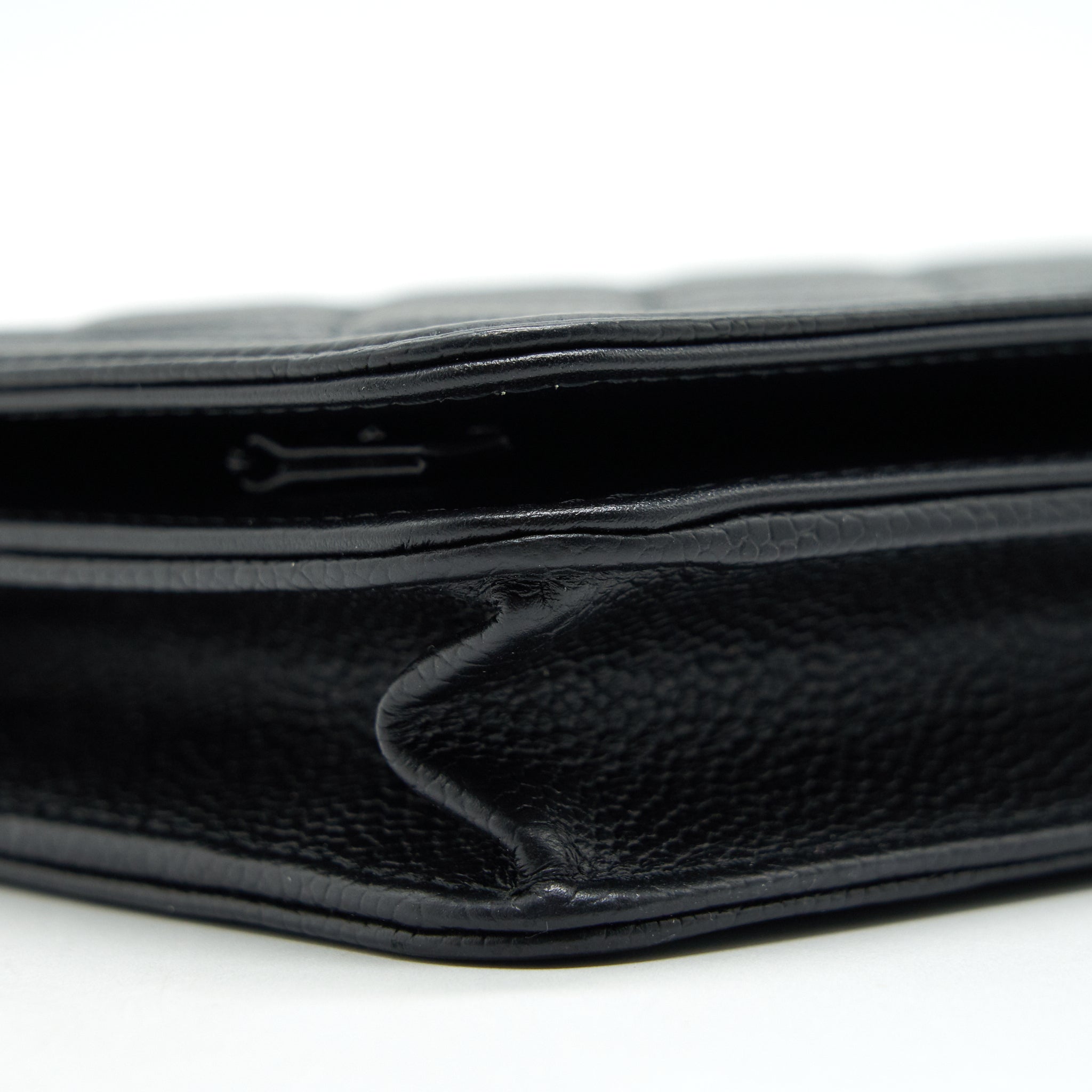 CHANEL LEBOY WALLET ON CHAIN WOC CAVIAR BLACK GHW