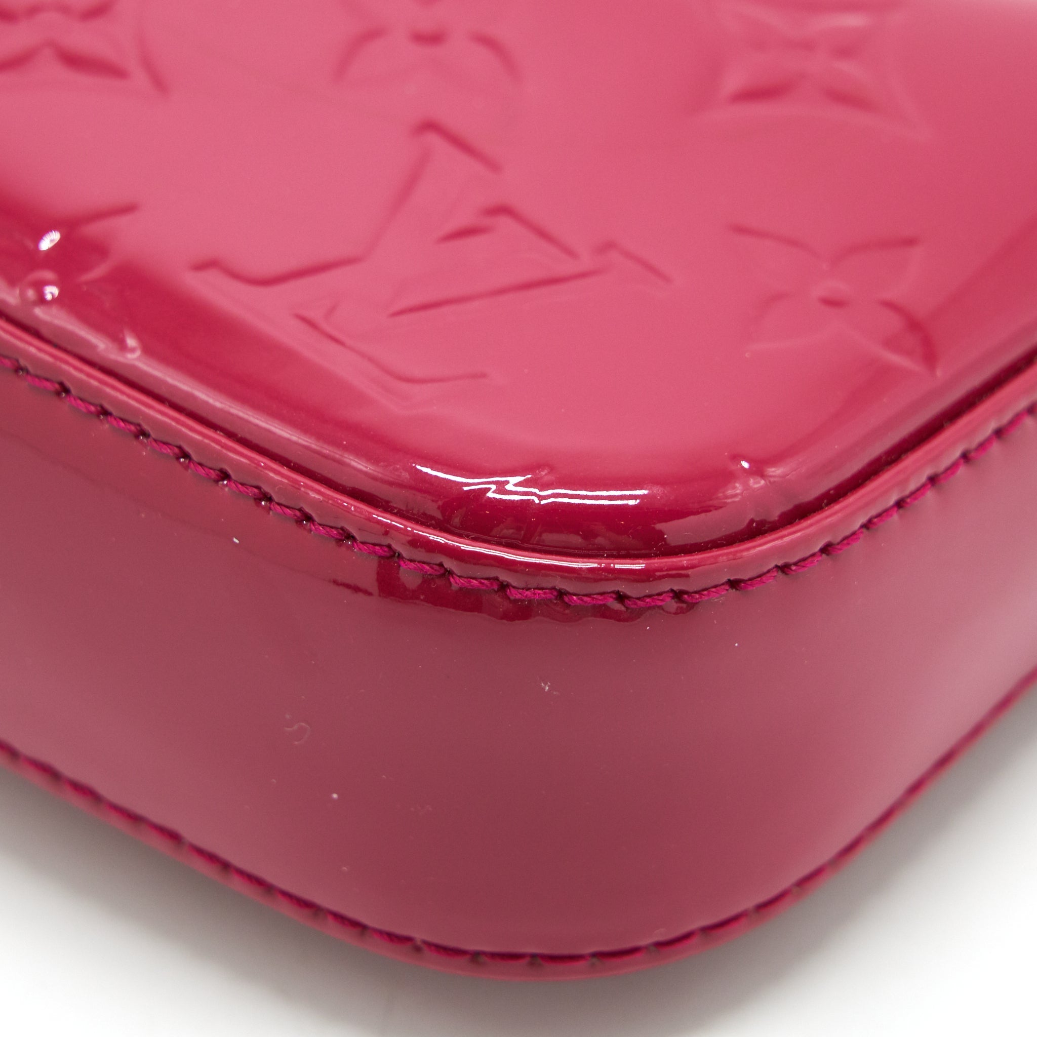 LOUIS VUITTON POTCHETTE ACCESORIES NM MONOGRAM VERNIS INDIAN ROSE