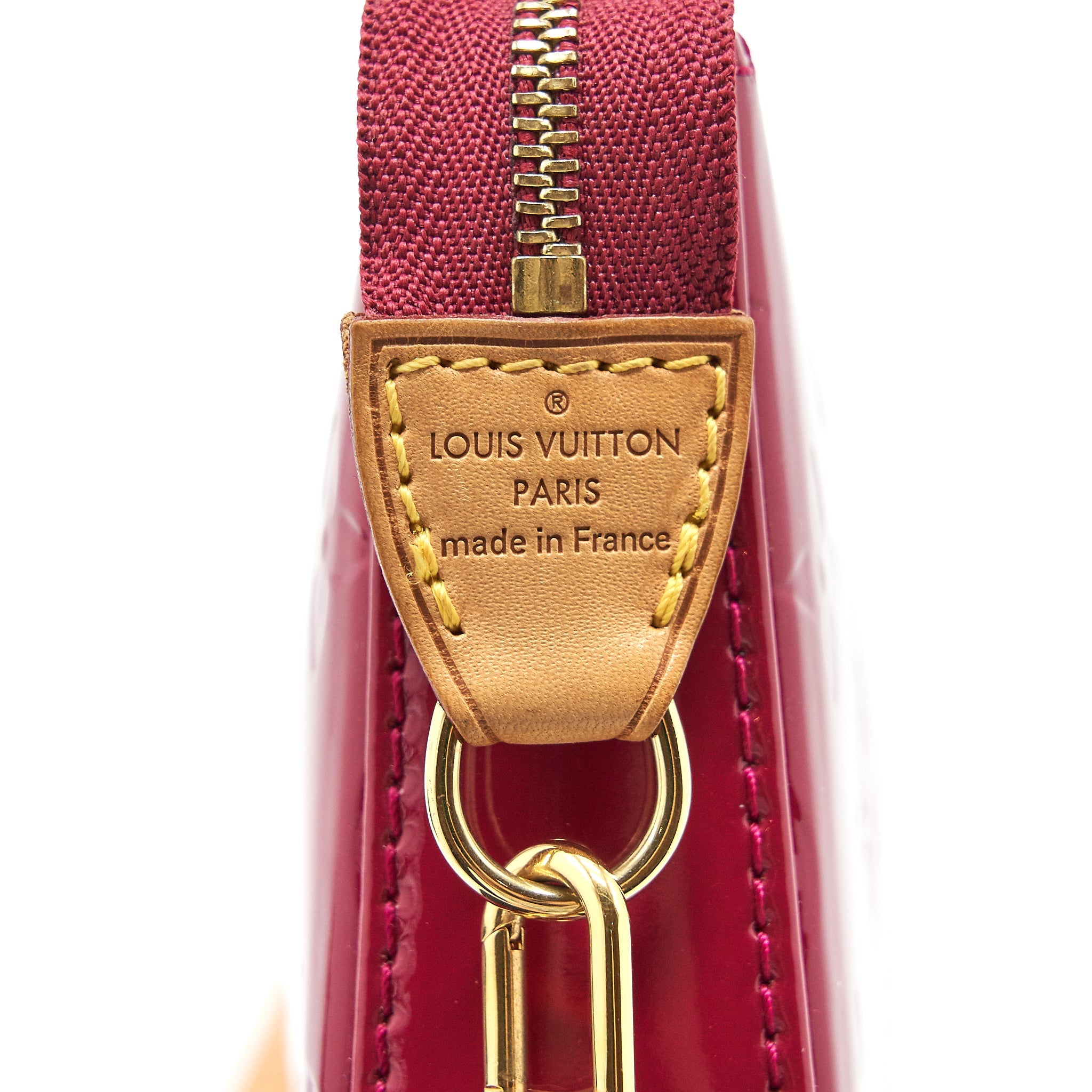 LOUIS VUITTON POTCHETTE ACCESORIES NM MONOGRAM VERNIS INDIAN ROSE