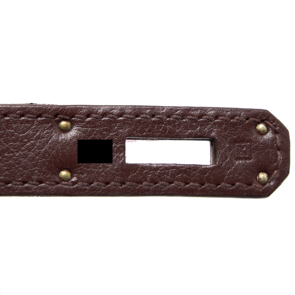 HERMES BIRKIN 35 EVERGRAIN BORDEAUX SHW
