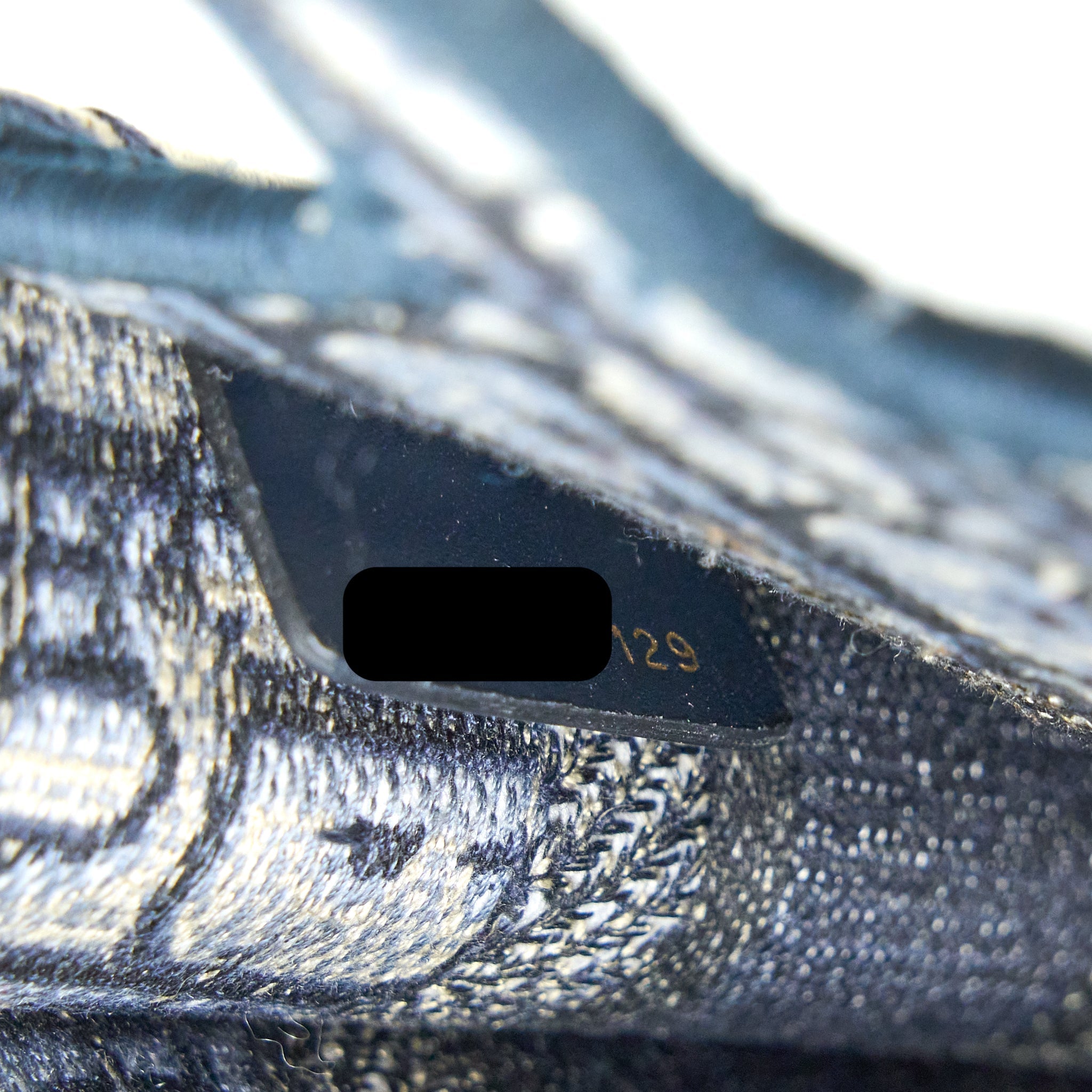 DIOR MINI BOOK TOTE BLUE OBLIQUE EMBROIDERY