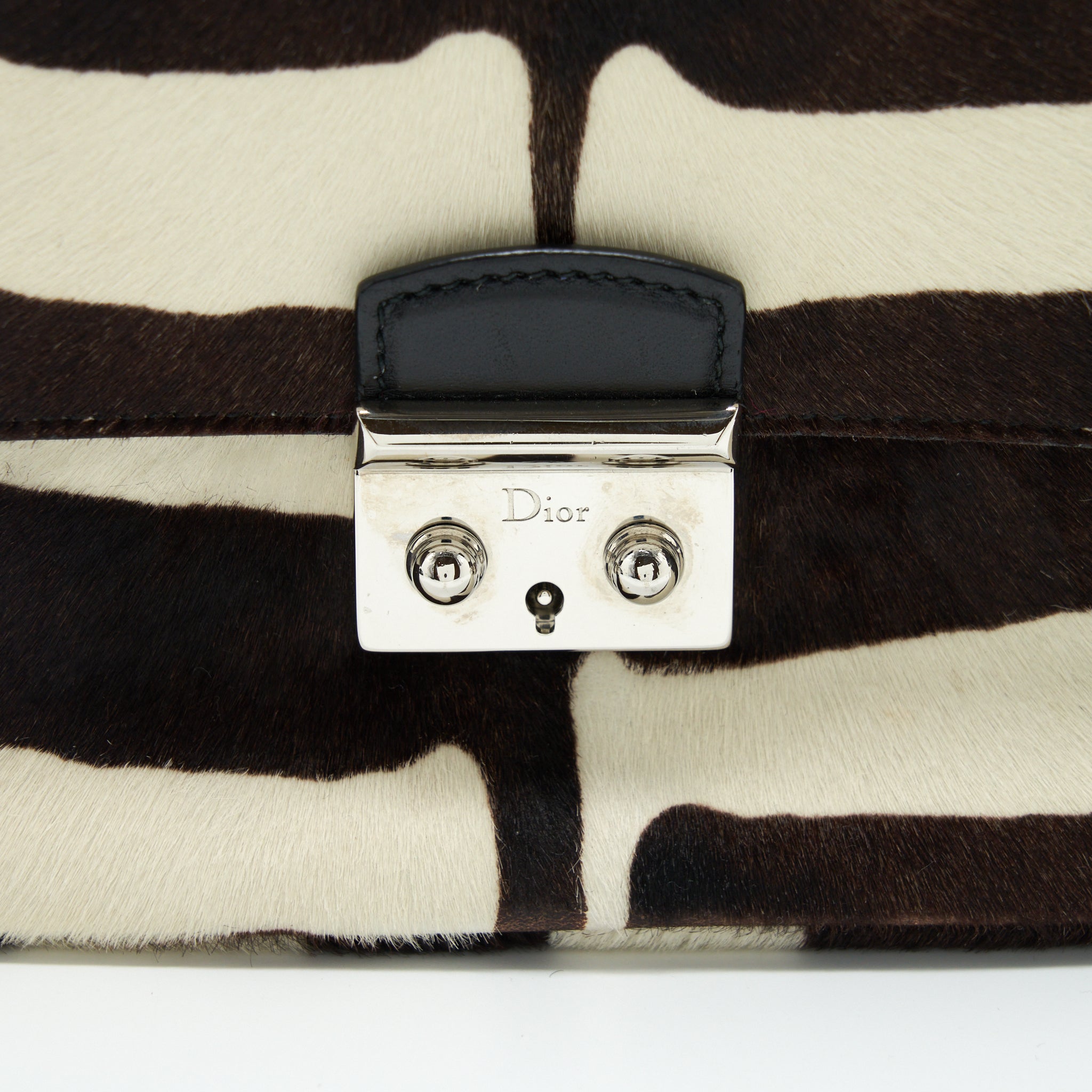 DIOR MISS DIOR MINI BAG WITH CHAIN PONY HAIR MULTICOLOUR SHW