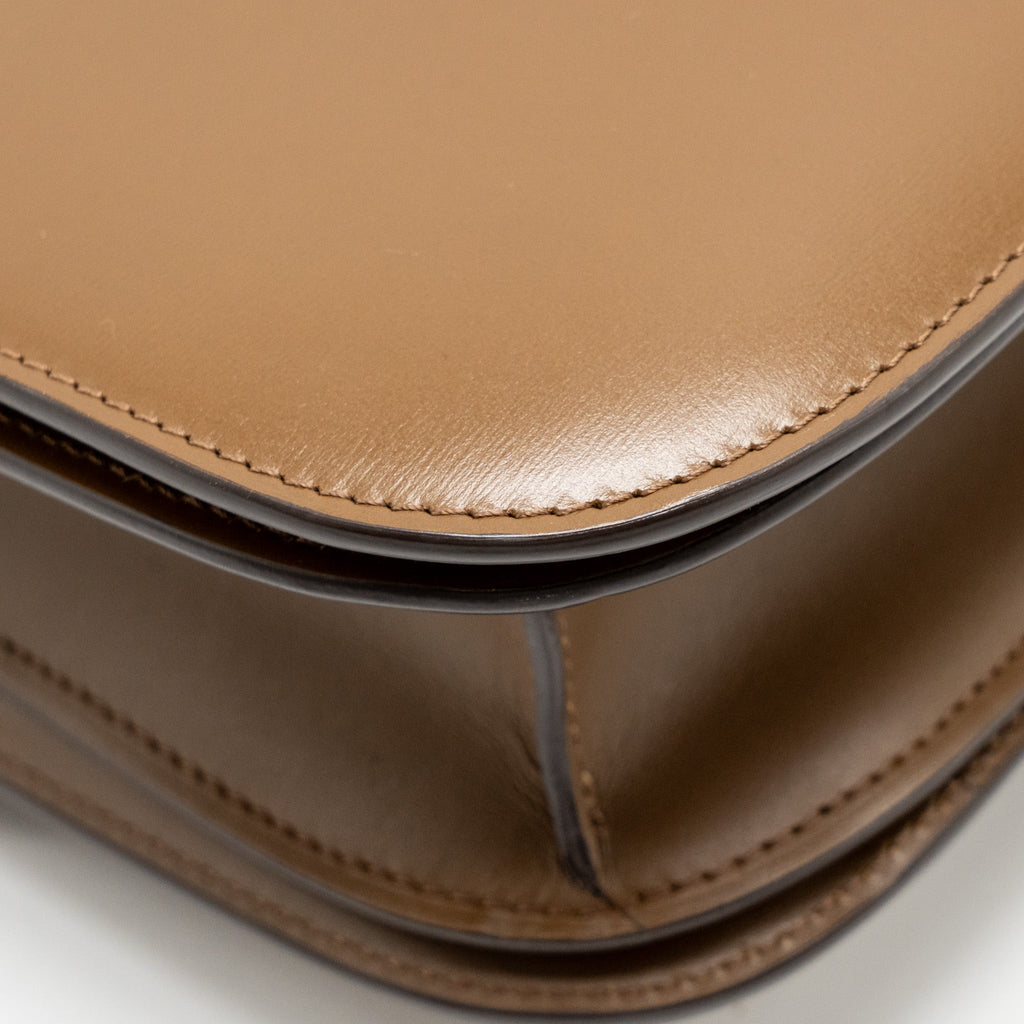 CELINE MEDIUM CLASSIC BOX BAG CALFSKIN CARAMEL GHW