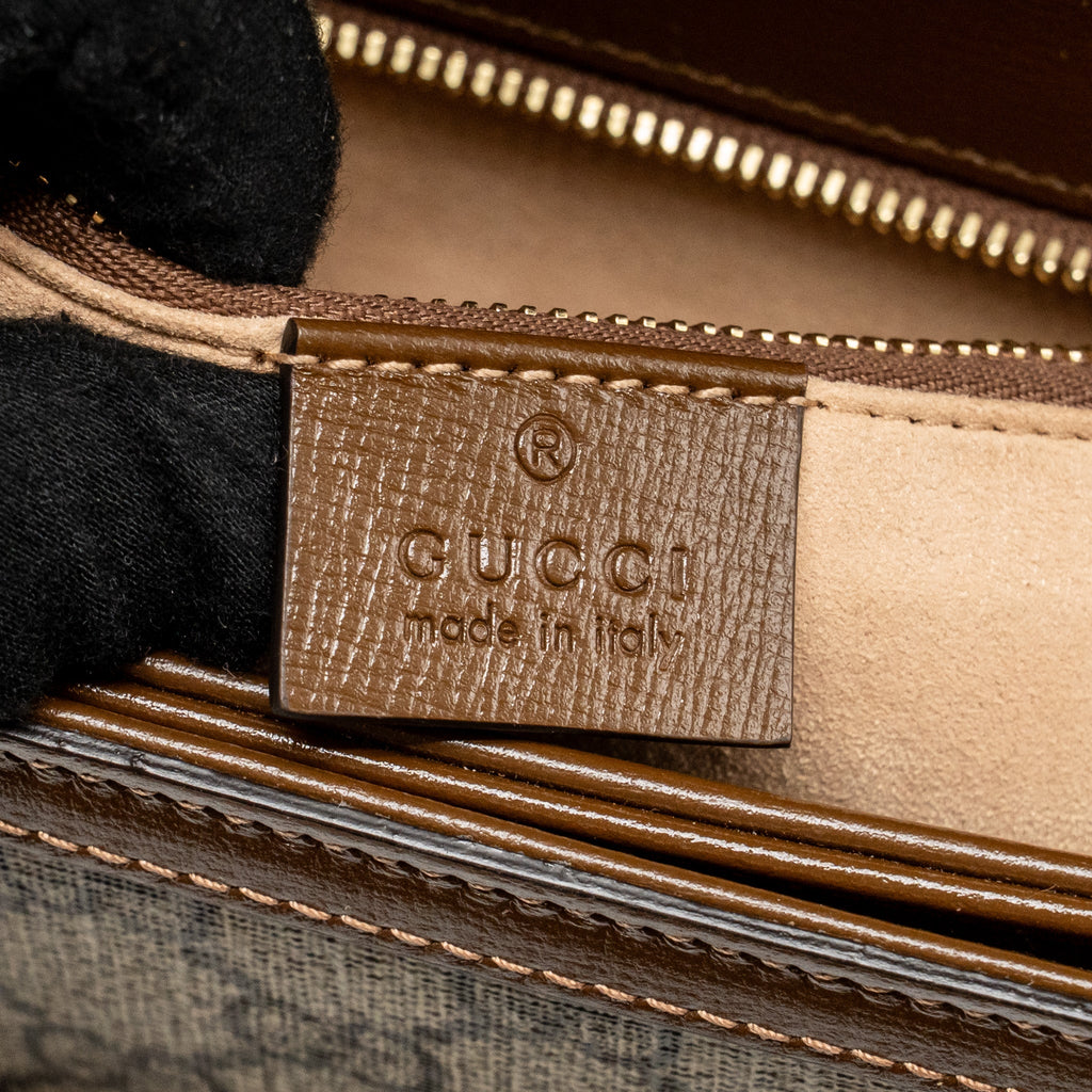 GUCCI HORSEBIT 1955 SHOULDER BAG GG SUPREME CANVAS GHW