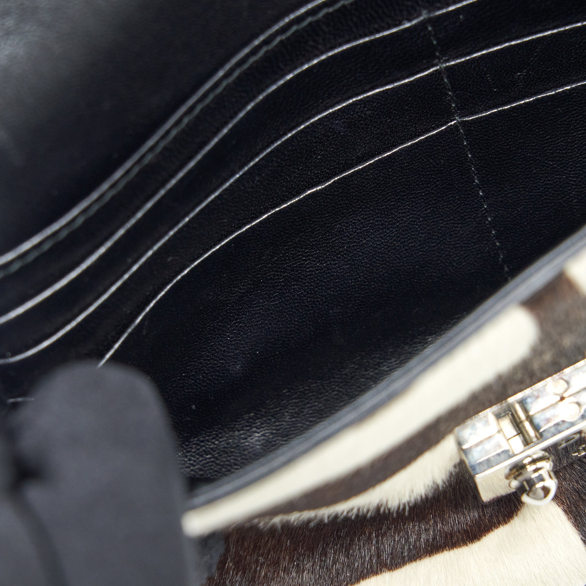DIOR MISS DIOR MINI BAG WITH CHAIN PONY HAIR MULTICOLOUR SHW