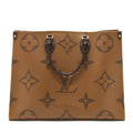LOUIS VUITTON ON THE GO GM MONOGRAM REVERSE CANVAS GHW