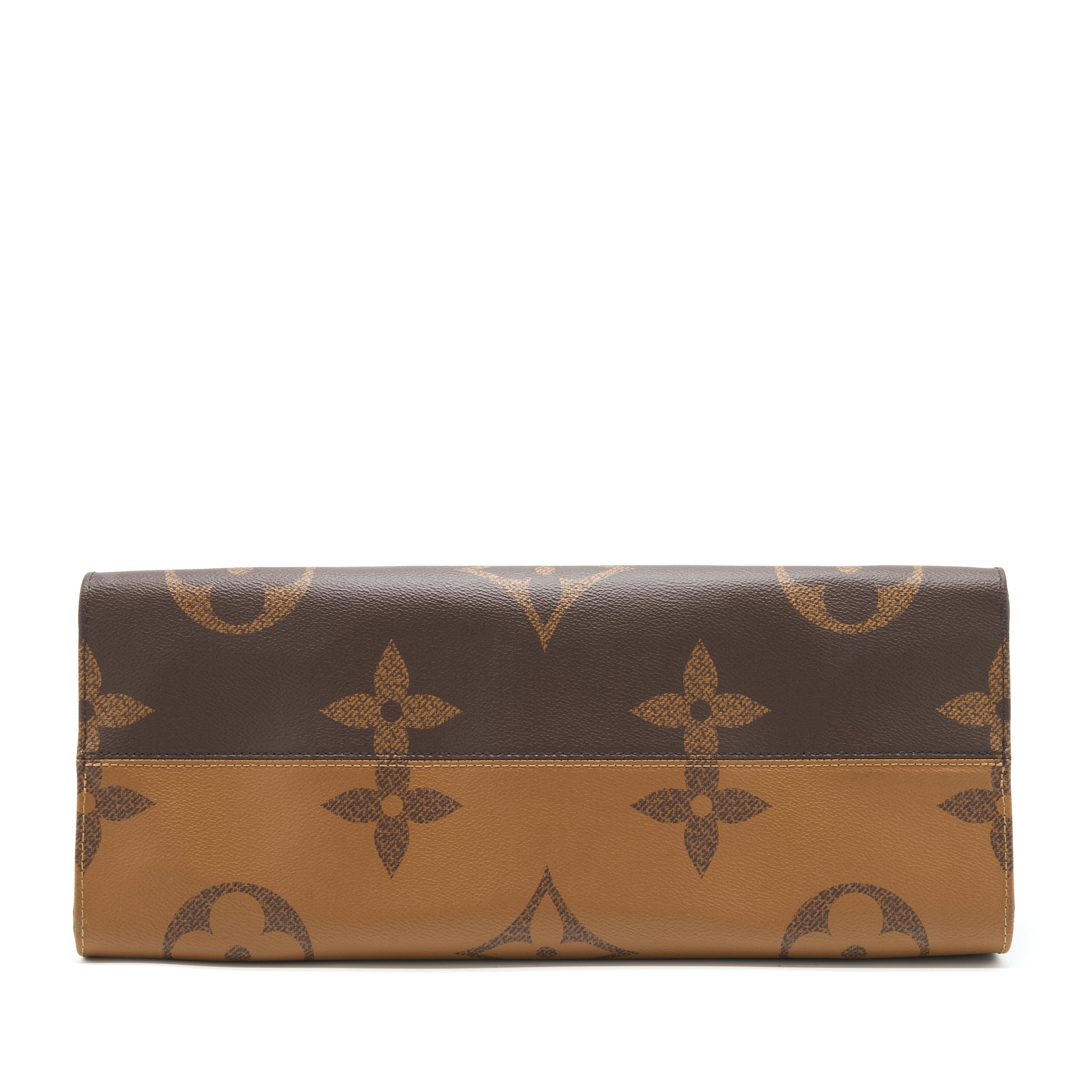 LOUIS VUITTON ON THE GO GM MONOGRAM REVERSE CANVAS GHW