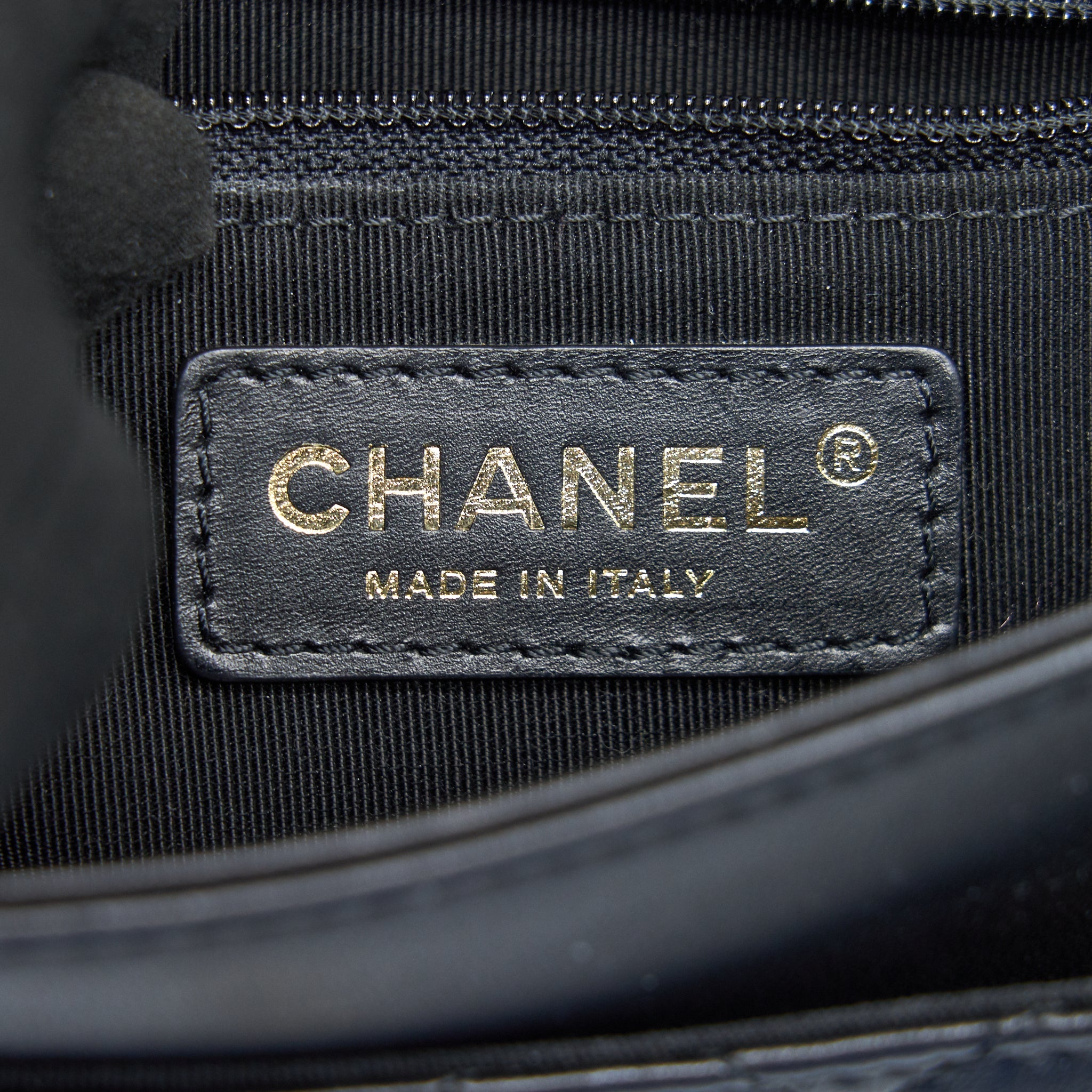 CHANEL SQUARE FLAP BAG LAMBSKIN IN BLACK GHW