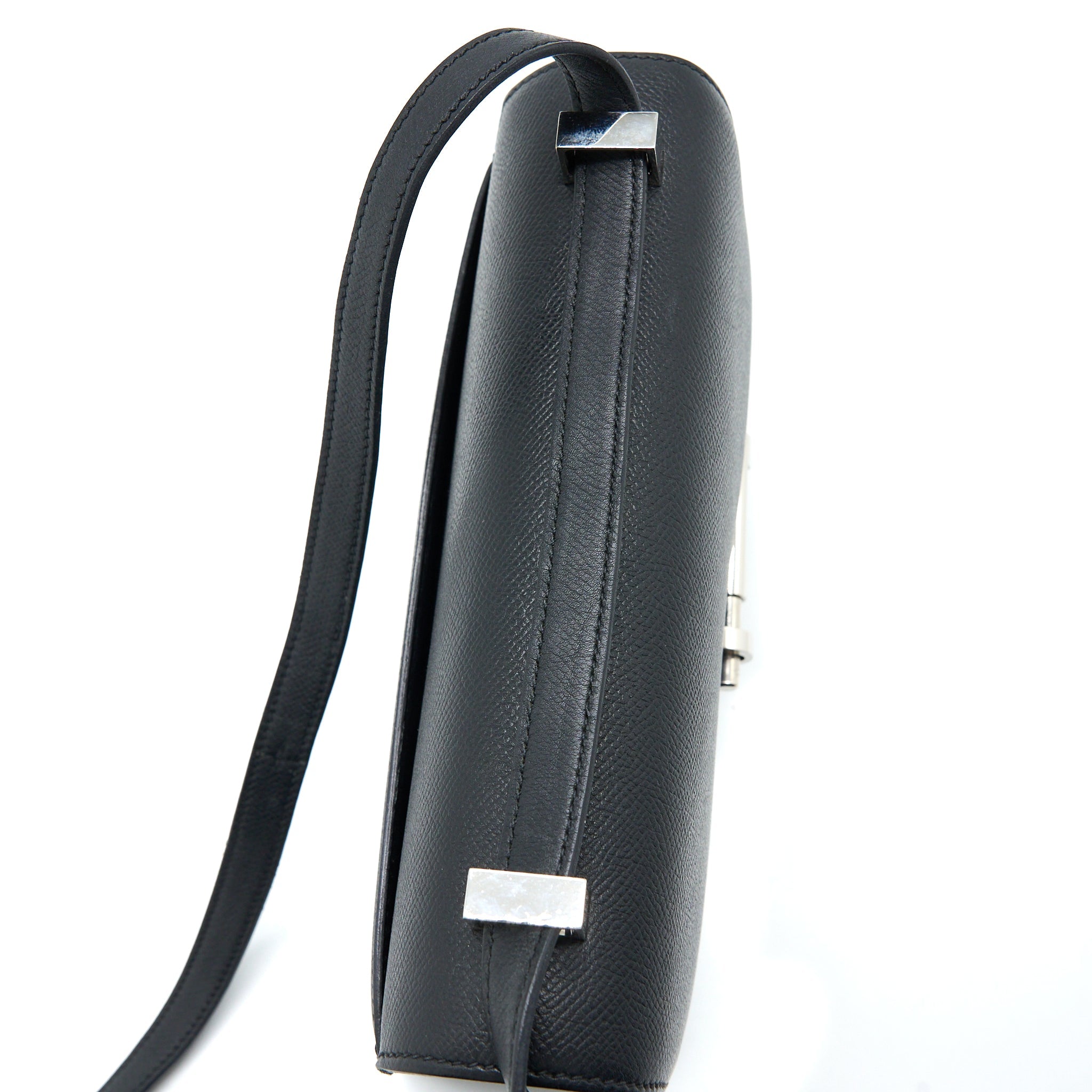 HERMES SAC VERROU 21 EPSOM BLACK SHW
