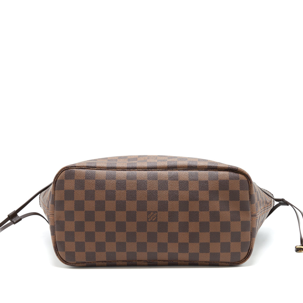 LOUIS VUITTON NEVERFULL MM DAMIER EBENE GHW