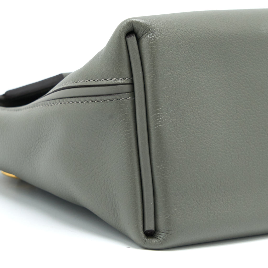 HERMES MINI 24/24 2424 - 21 BAG EVERCOLOR/SWIFT GRIS MEYER GHW
