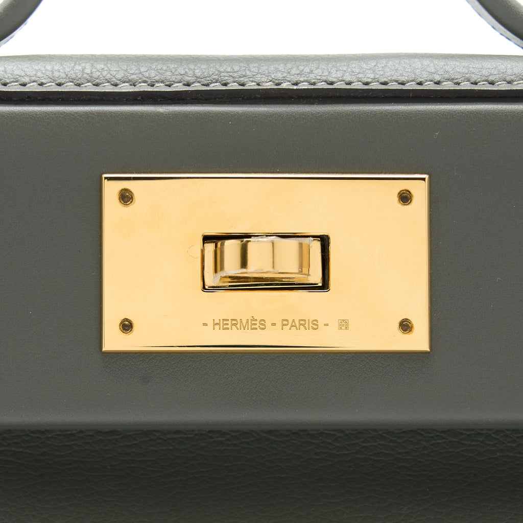 HERMES MINI 24/24 2424 - 21 BAG EVERCOLOR/SWIFT GRIS MEYER GHW
