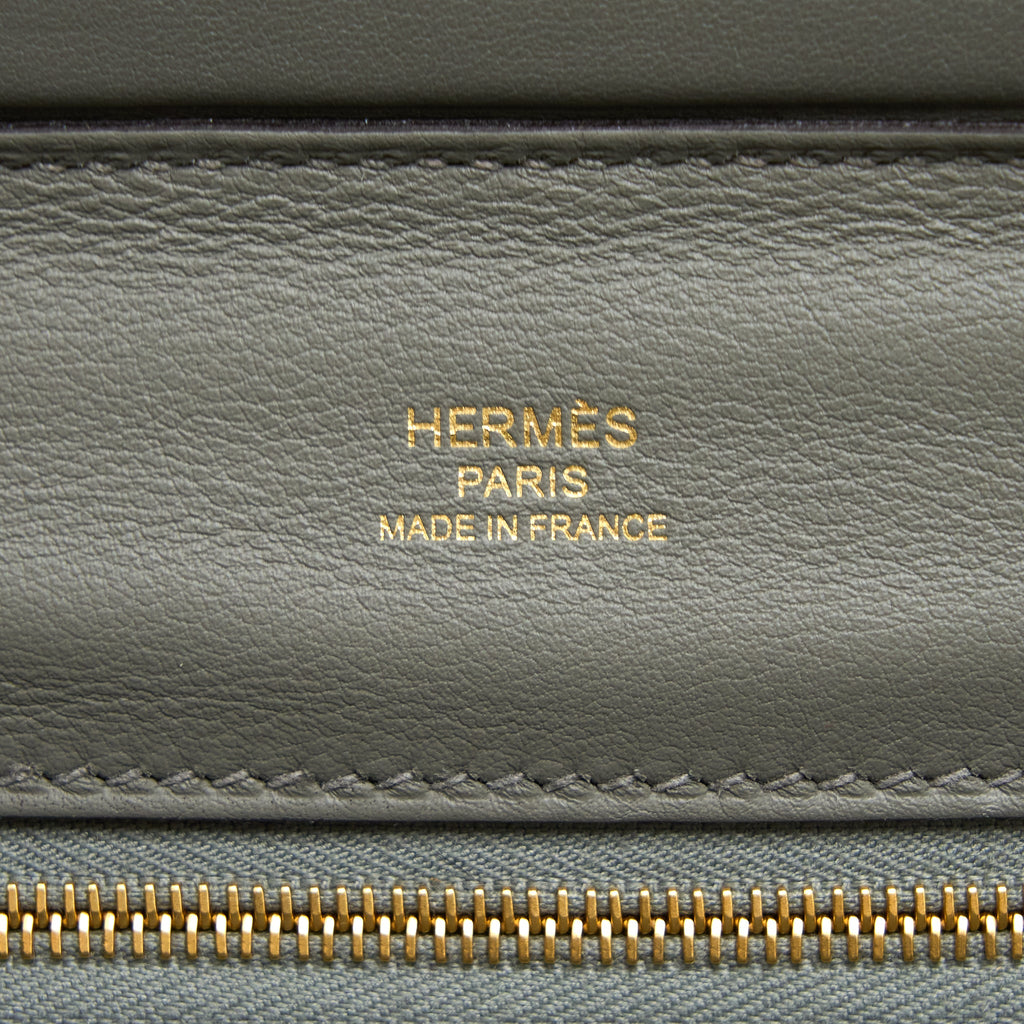 HERMES MINI 24/24 2424 - 21 BAG EVERCOLOR/SWIFT GRIS MEYER GHW