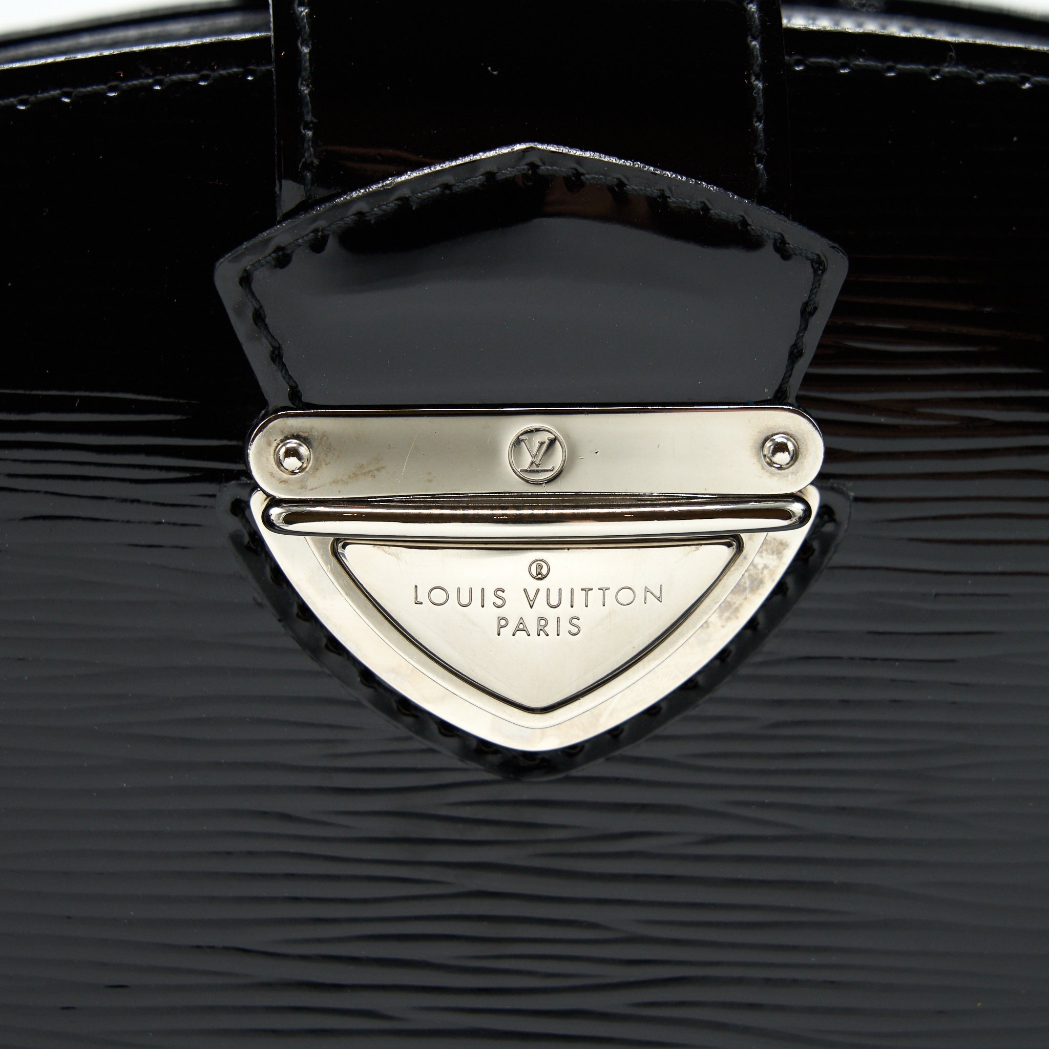 LOUIS VUITTON PATENT EPI TOTE BAG BLACK SHW