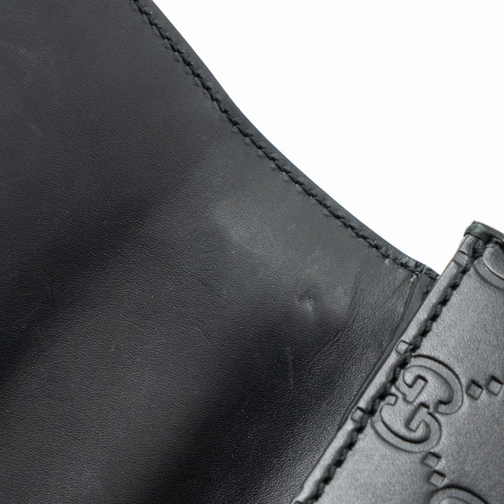 GUCCI PADLOCK CHAIN BAG CALFSKIN BLACK GHW