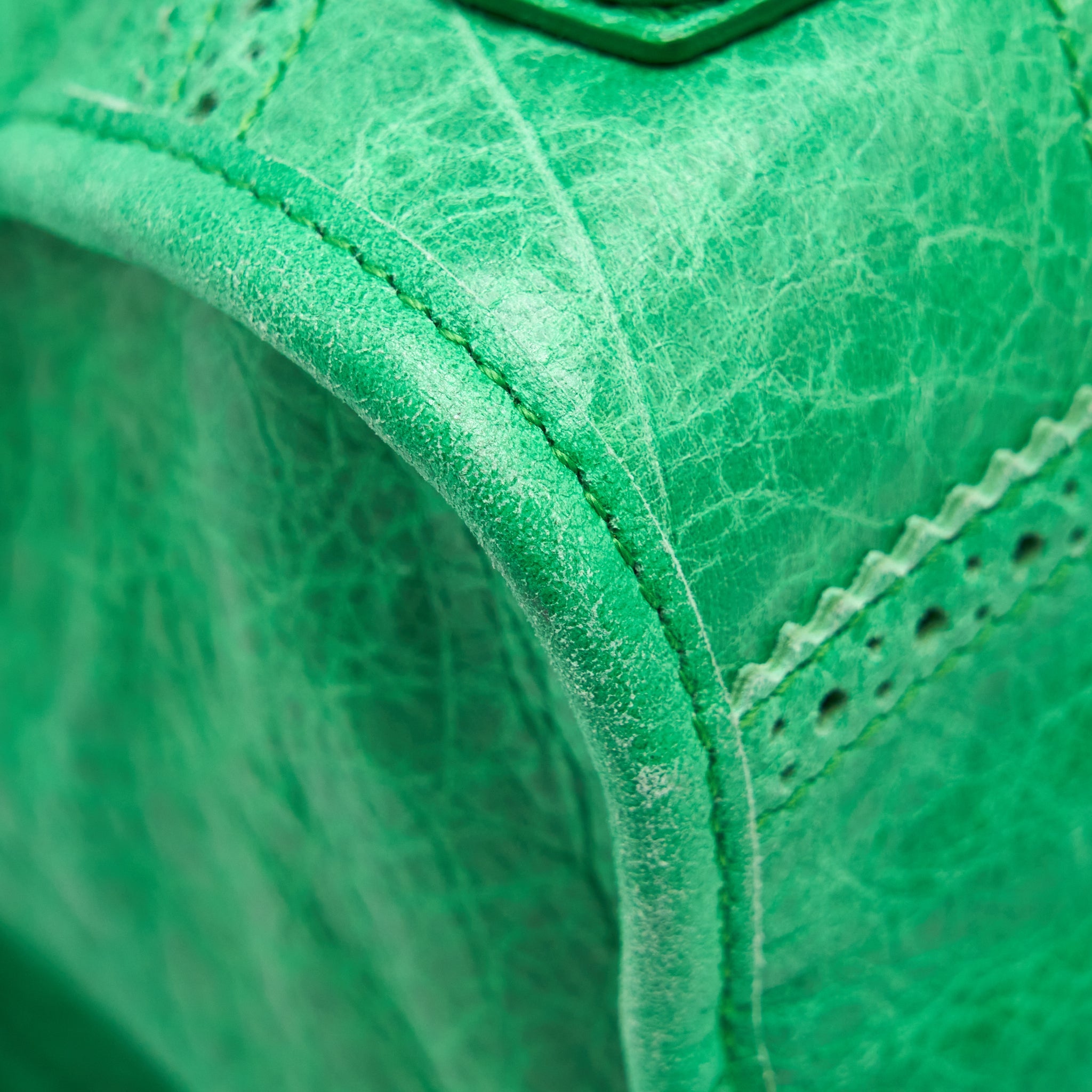 BALENCIAGA LACE CITY BAG GREEN SHW