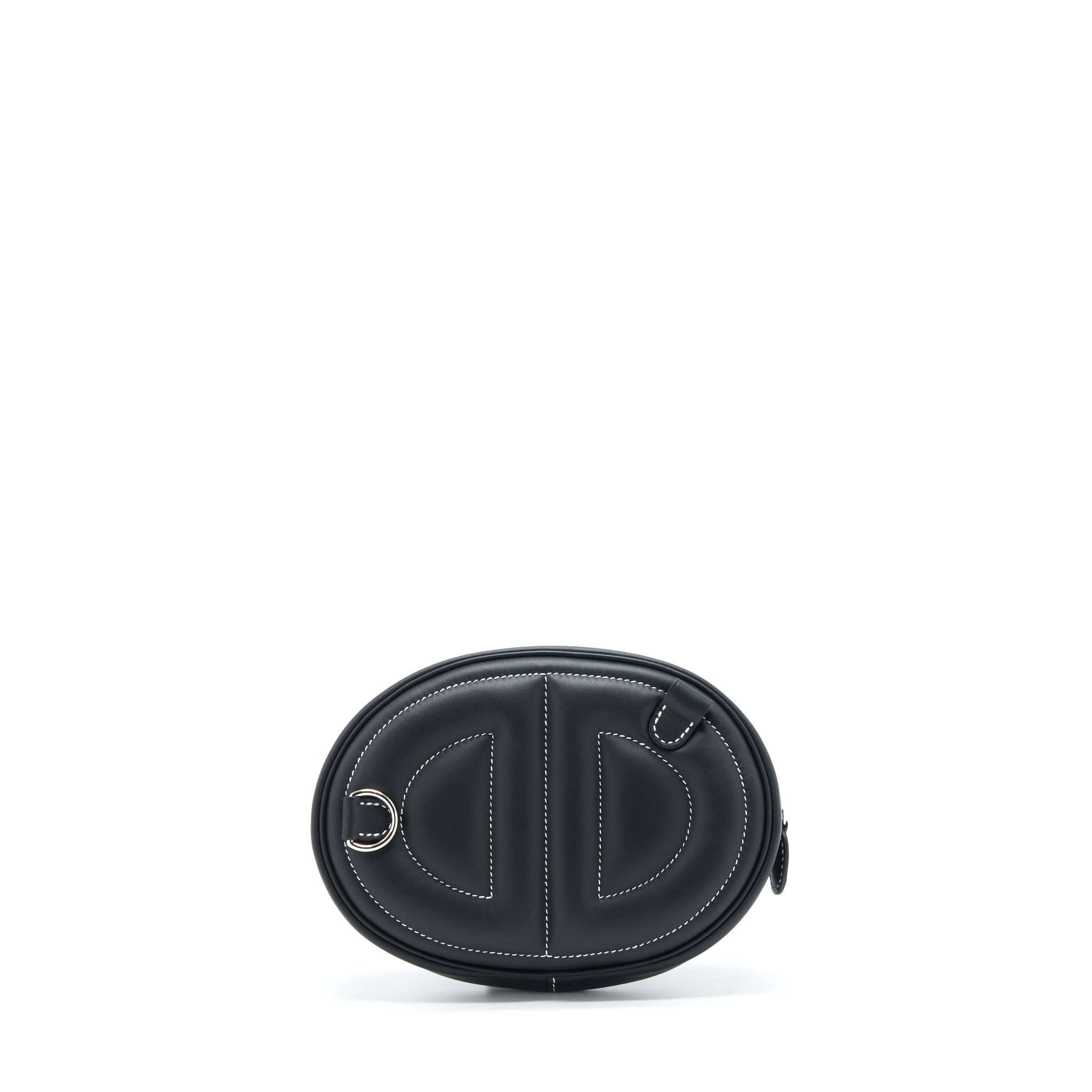 HERMES IN THE LOOP BELT BAG SWIFT BLACK/ BLUE SAPHIR SHW