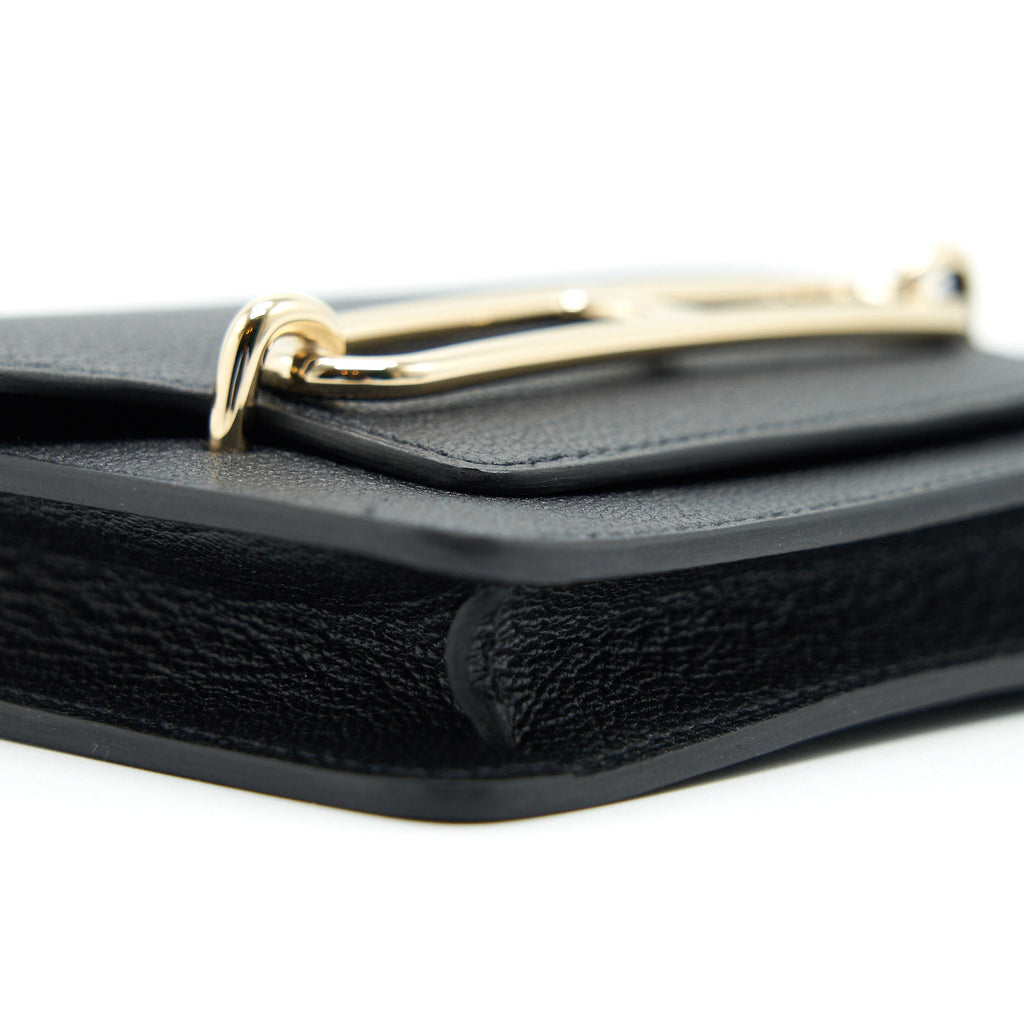 HERMES ROULIS SLIM WALLET EVERCOLOR BLACK GHW