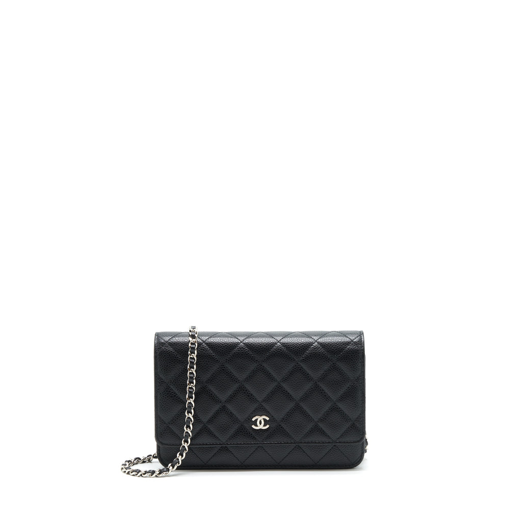 CHANEL CLASSIC WALLET ON CHAIN CAVIAR BLACK SHW