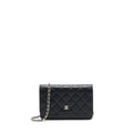 CHANEL CLASSIC WALLET ON CHAIN CAVIAR BLACK SHW