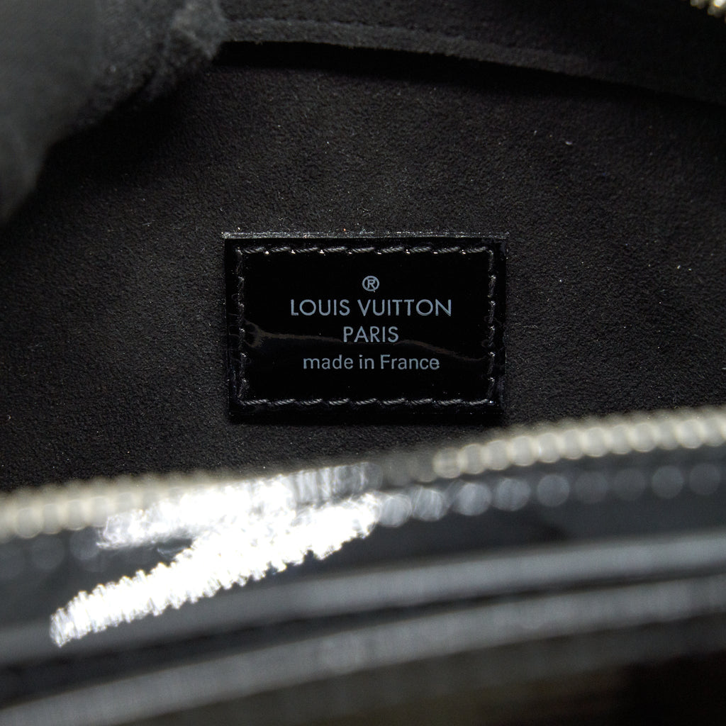 LOUIS VUITTON PATENT EPI TOTE BAG BLACK SHW