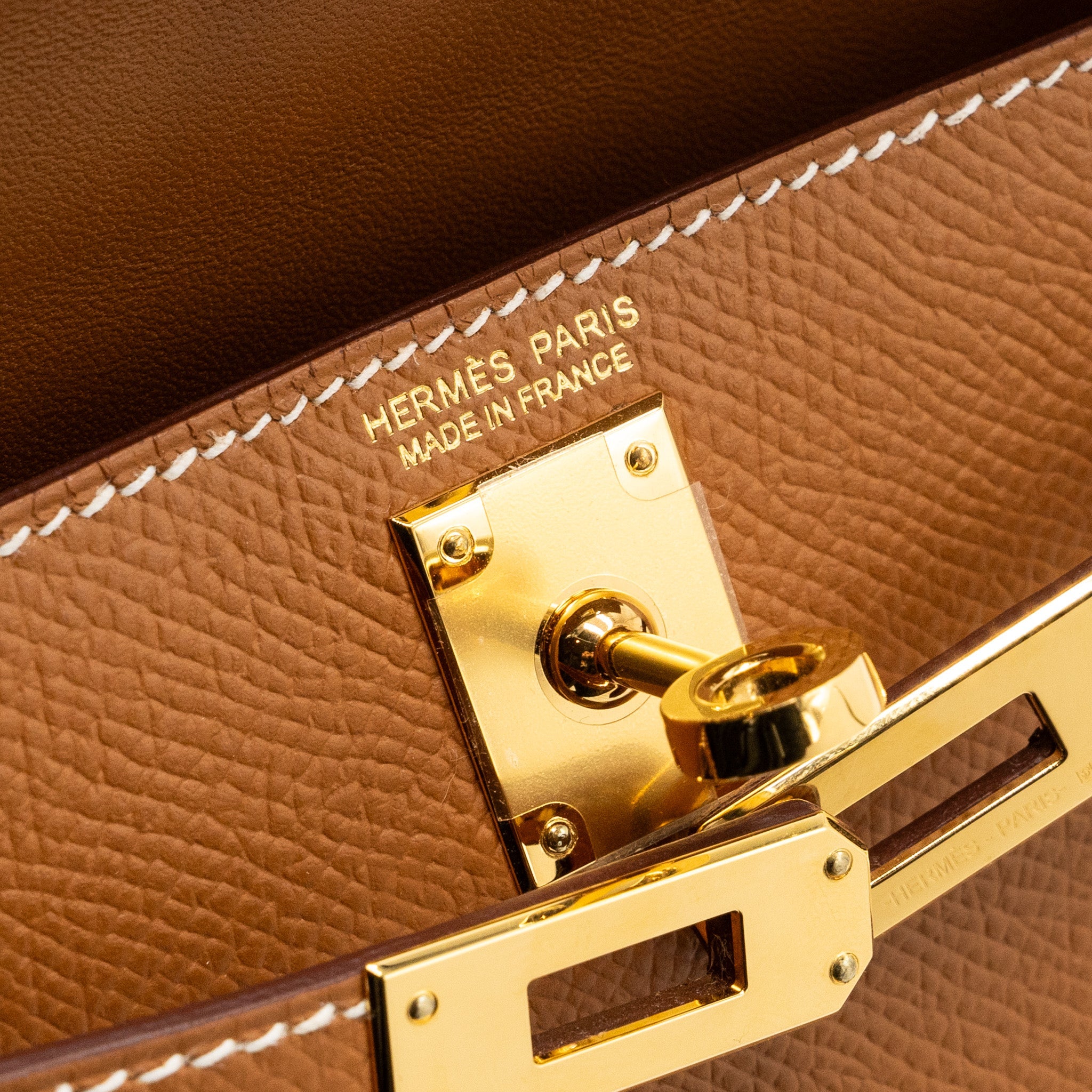 HERMES MINI KELLY EPSOM GOLD GHW