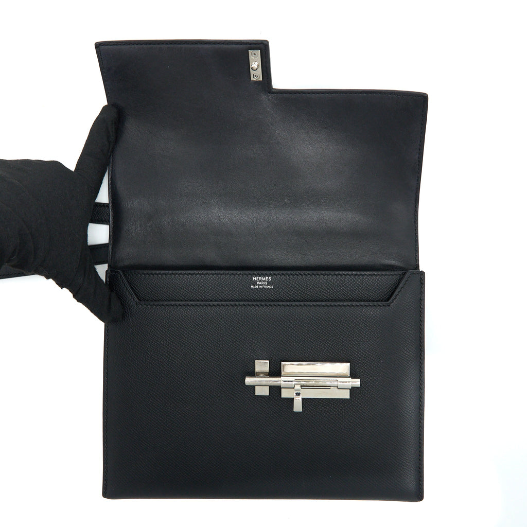 HERMES SAC VERROU 21 EPSOM BLACK SHW