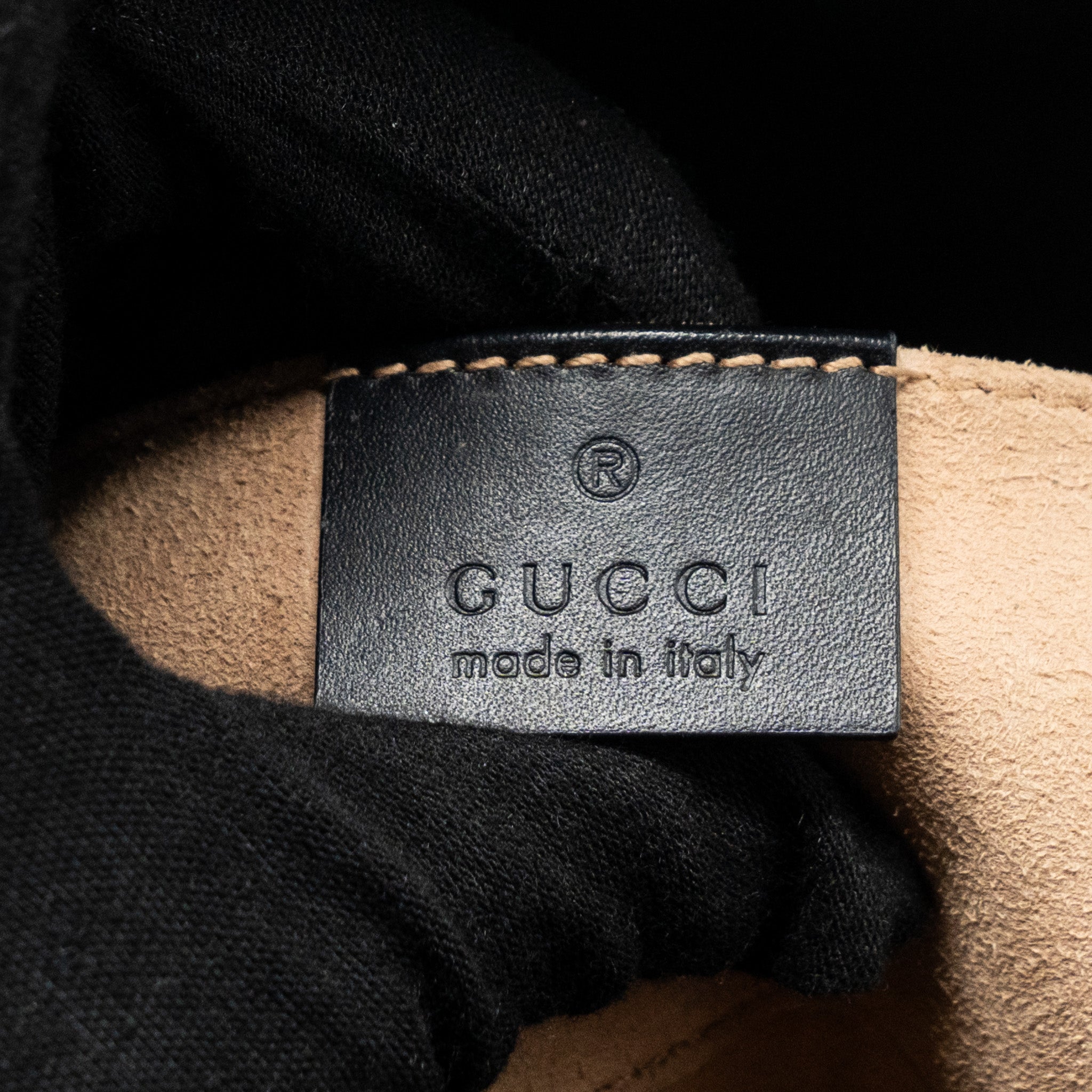 GUCCI PADLOCK CHAIN BAG CALFSKIN BLACK GHW