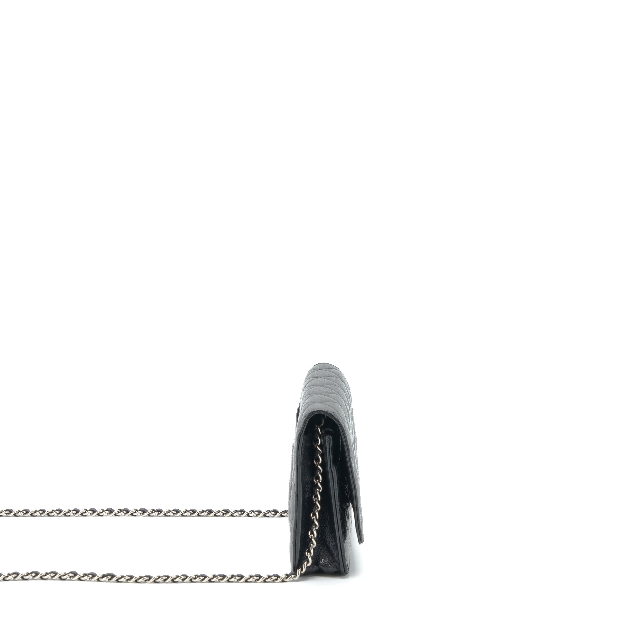 CHANEL CLASSIC WALLET ON CHAIN CAVIAR BLACK SHW