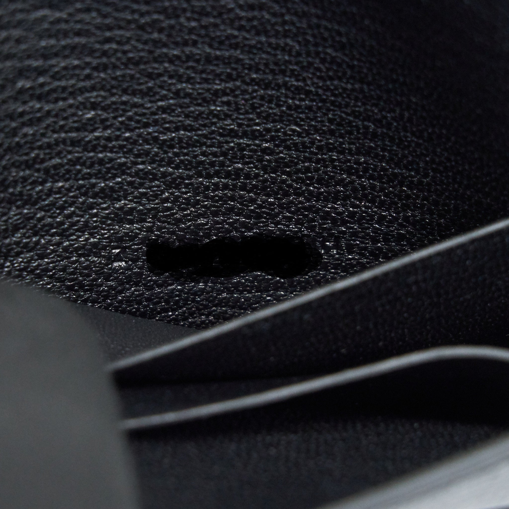 HERMES ROULIS SLIM WALLET EVERCOLOR BLACK GHW