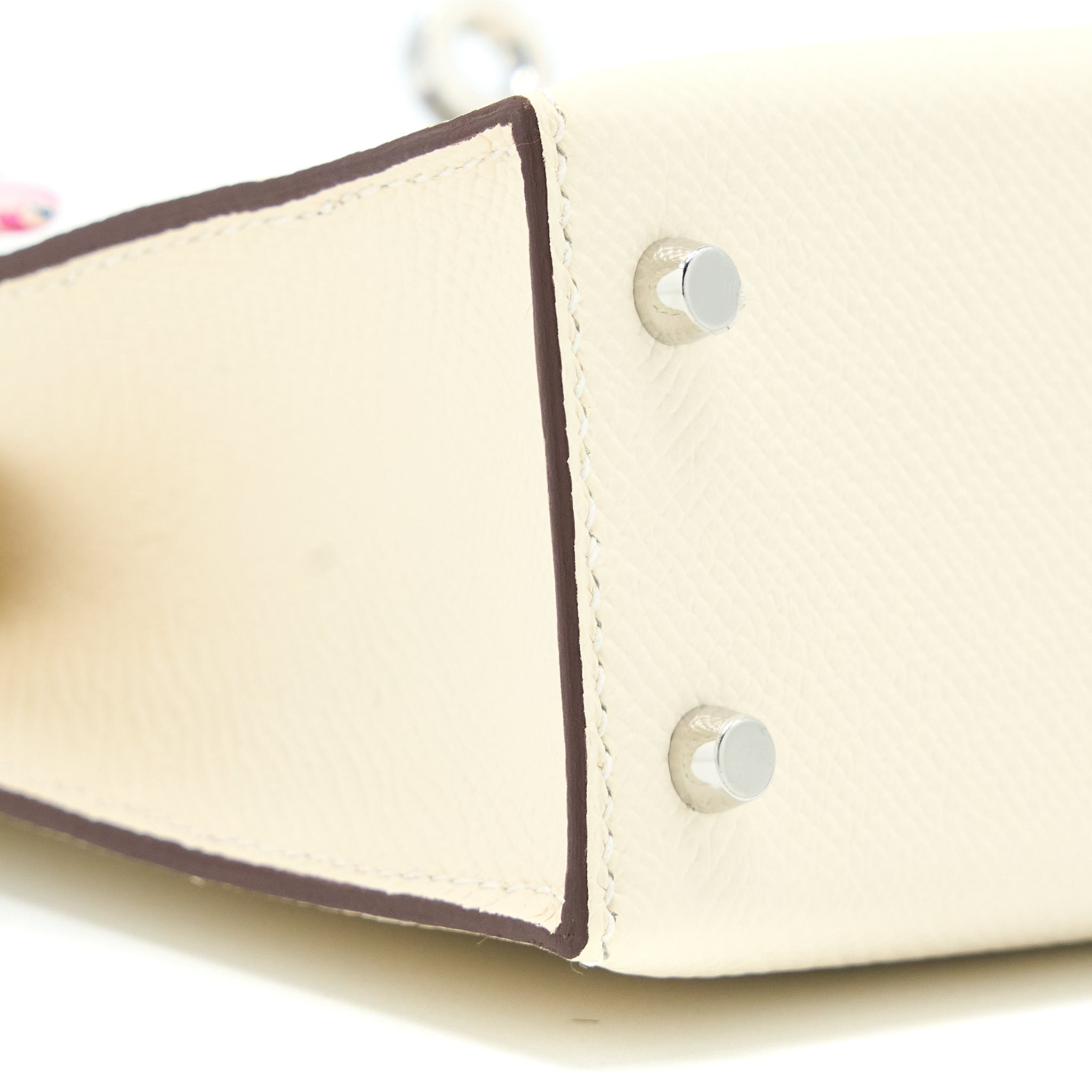 HERMES MINI KELLY II EPSOM NATA/SESAME/JAUNE POUSSIN SHW