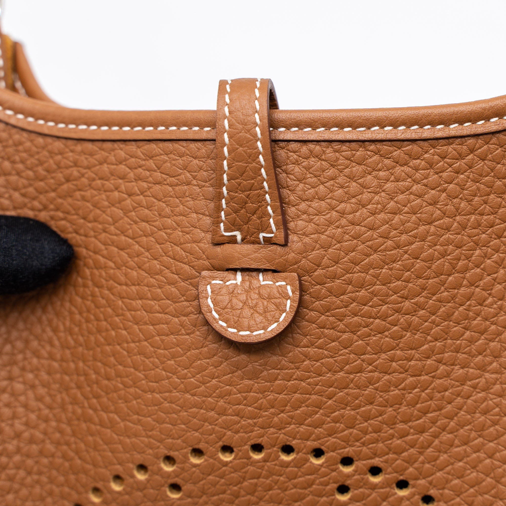HERMES MINI EVELYNE CLEMENCE GOLD/MULTICOLOUR STRAP SHW