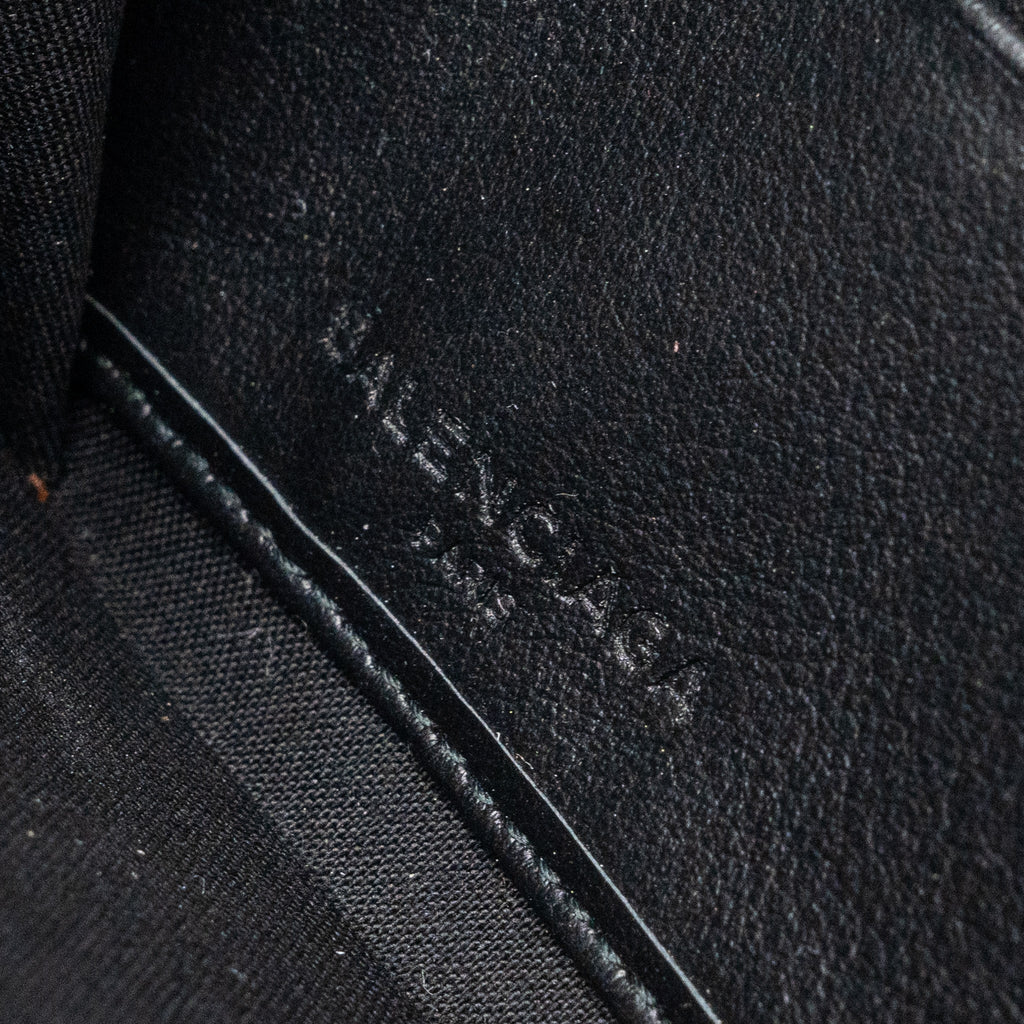BALENCIAGA LOGO LONG ZIP WALLET CALFSKIN BLACK SHW