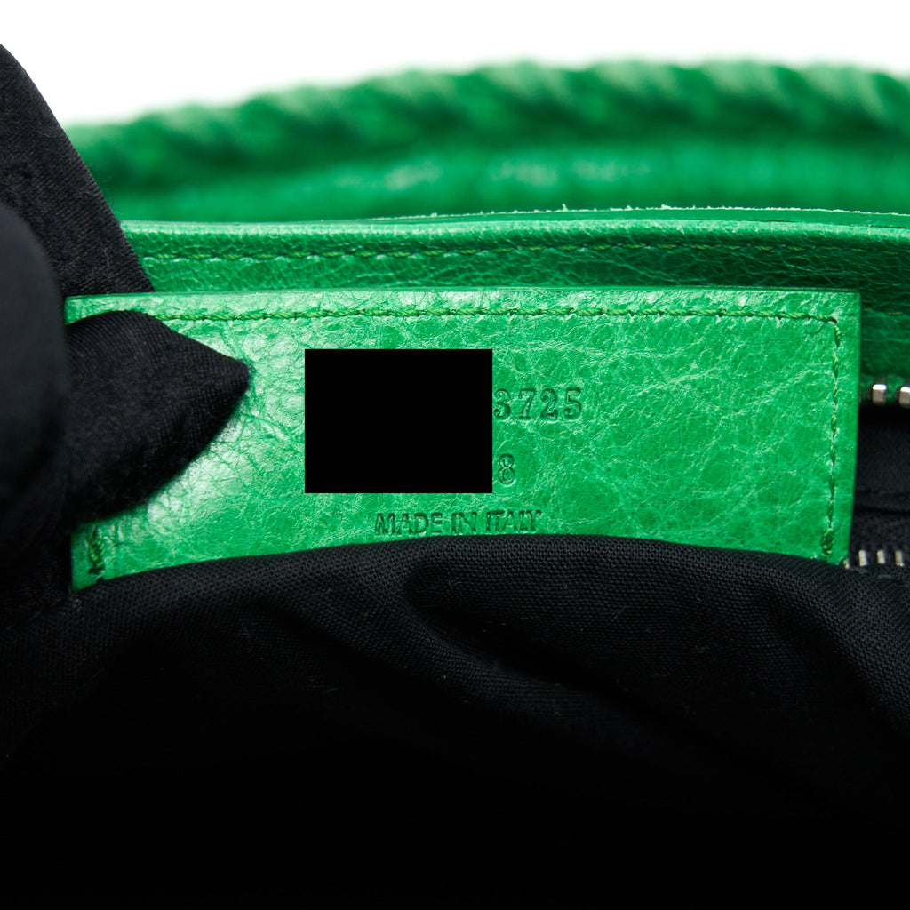 BALENCIAGA LACE CITY BAG GREEN SHW