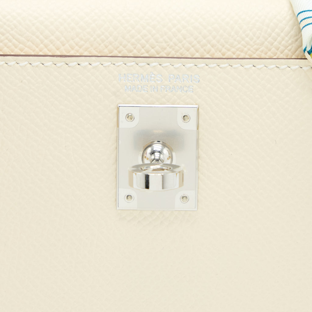 HERMES MINI KELLY II EPSOM NATA/SESAME/JAUNE POUSSIN SHW