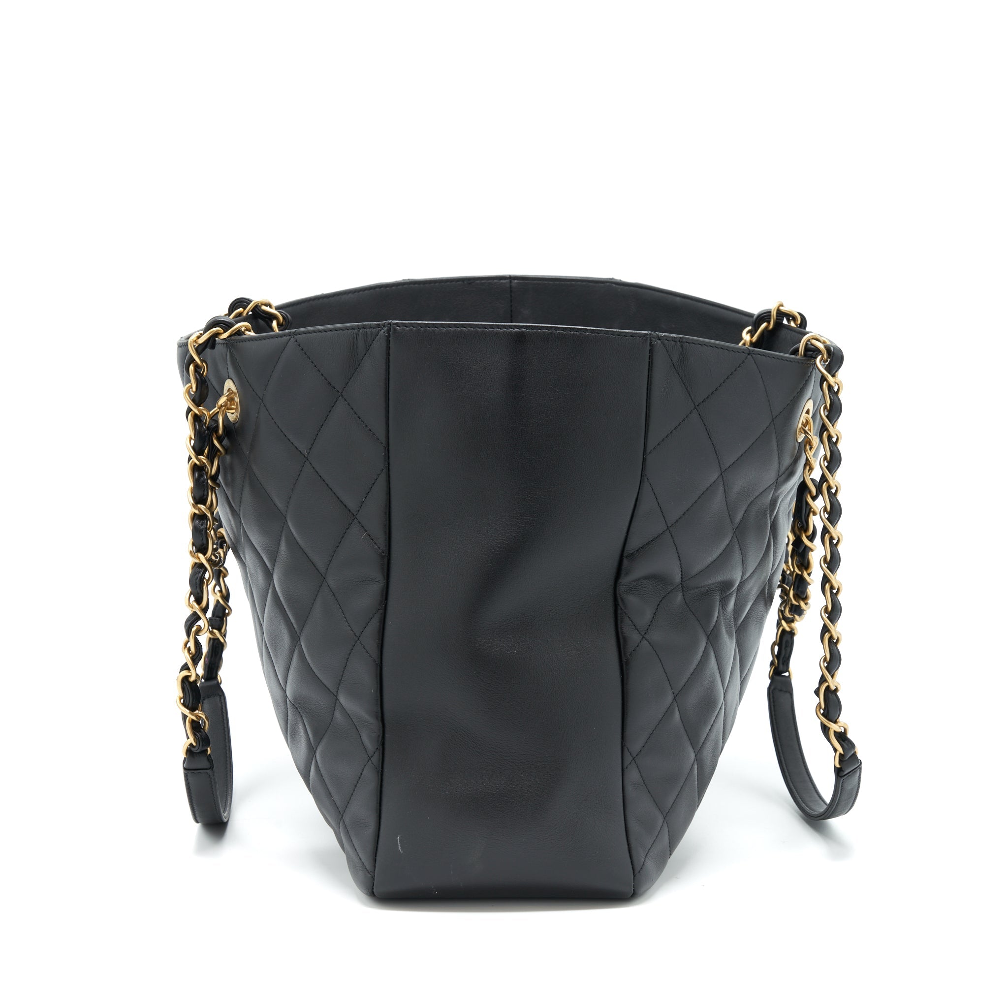 CHANEL SUPPLE TOTE BLACK GHW (MICROCHIP)