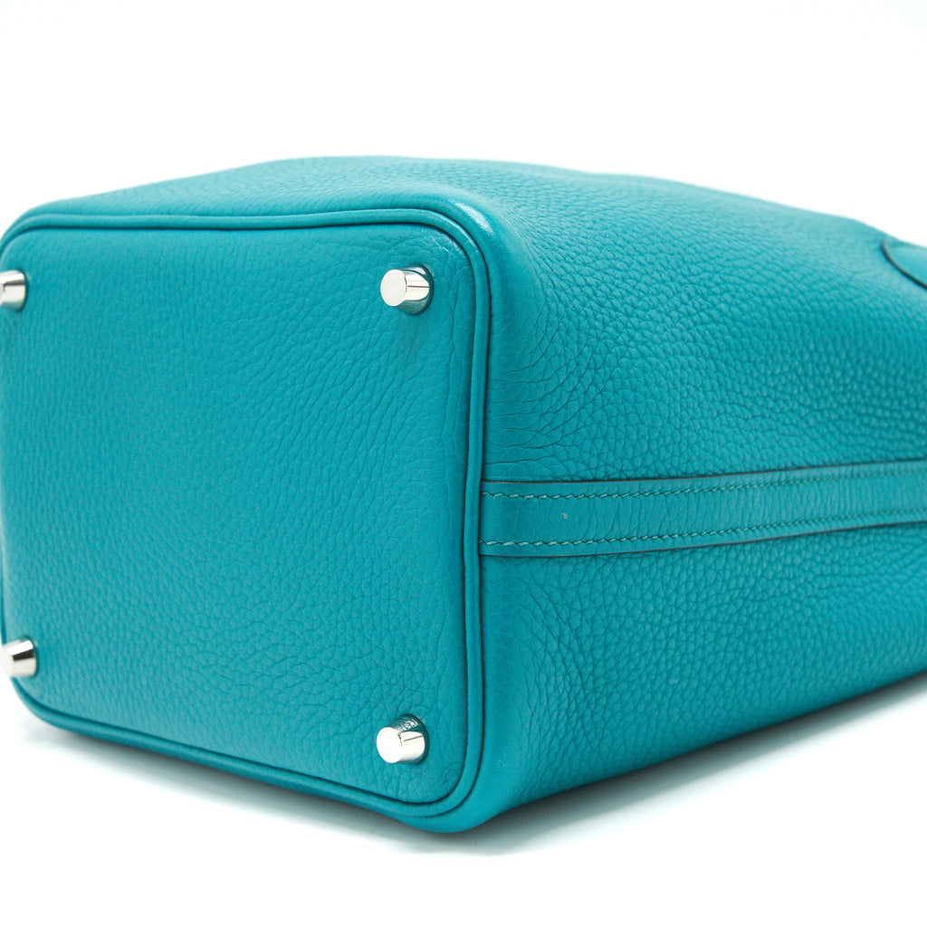 HERMES PICOTIN 18 LOCK BAG 7F BLUE PAON SHW