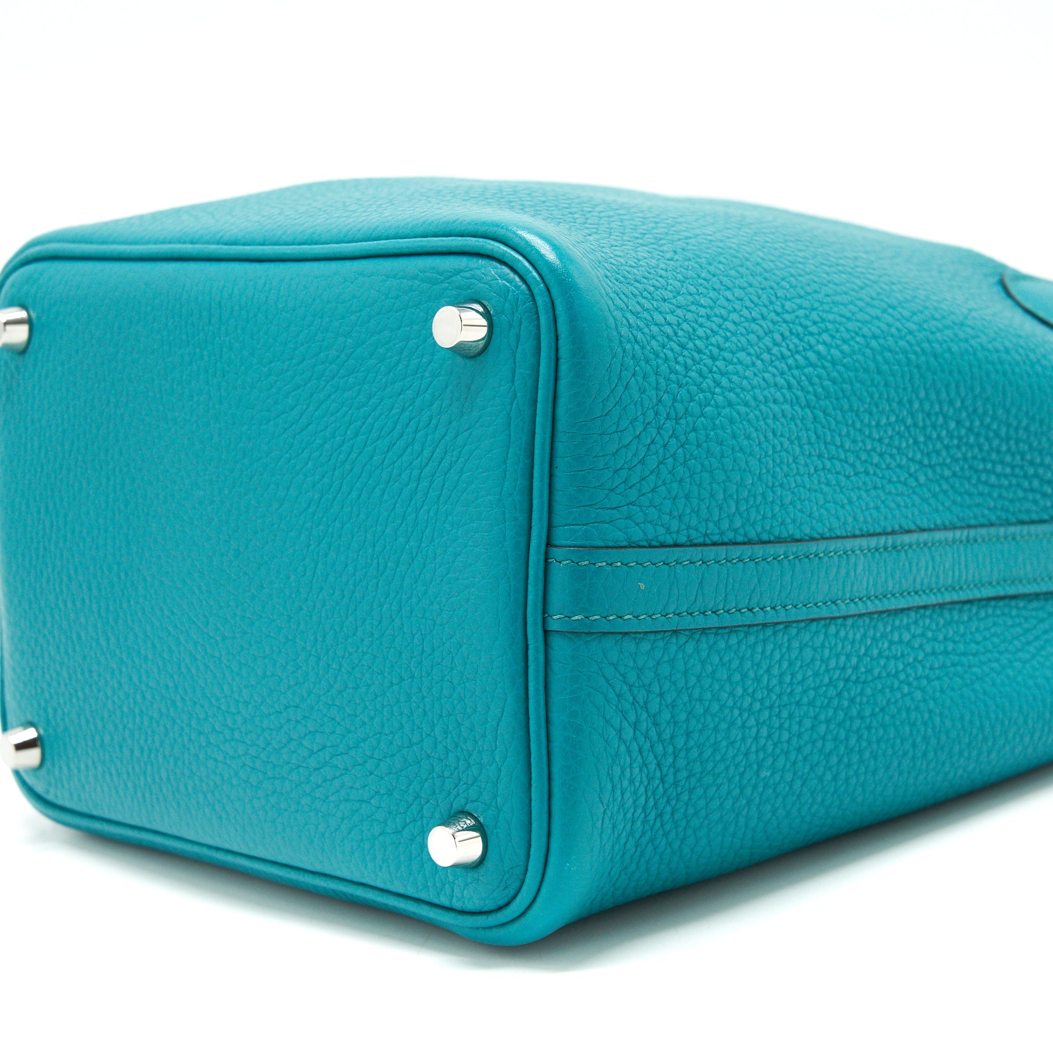 HERMES PICOTIN 18 LOCK BAG 7F BLUE PAON SHW