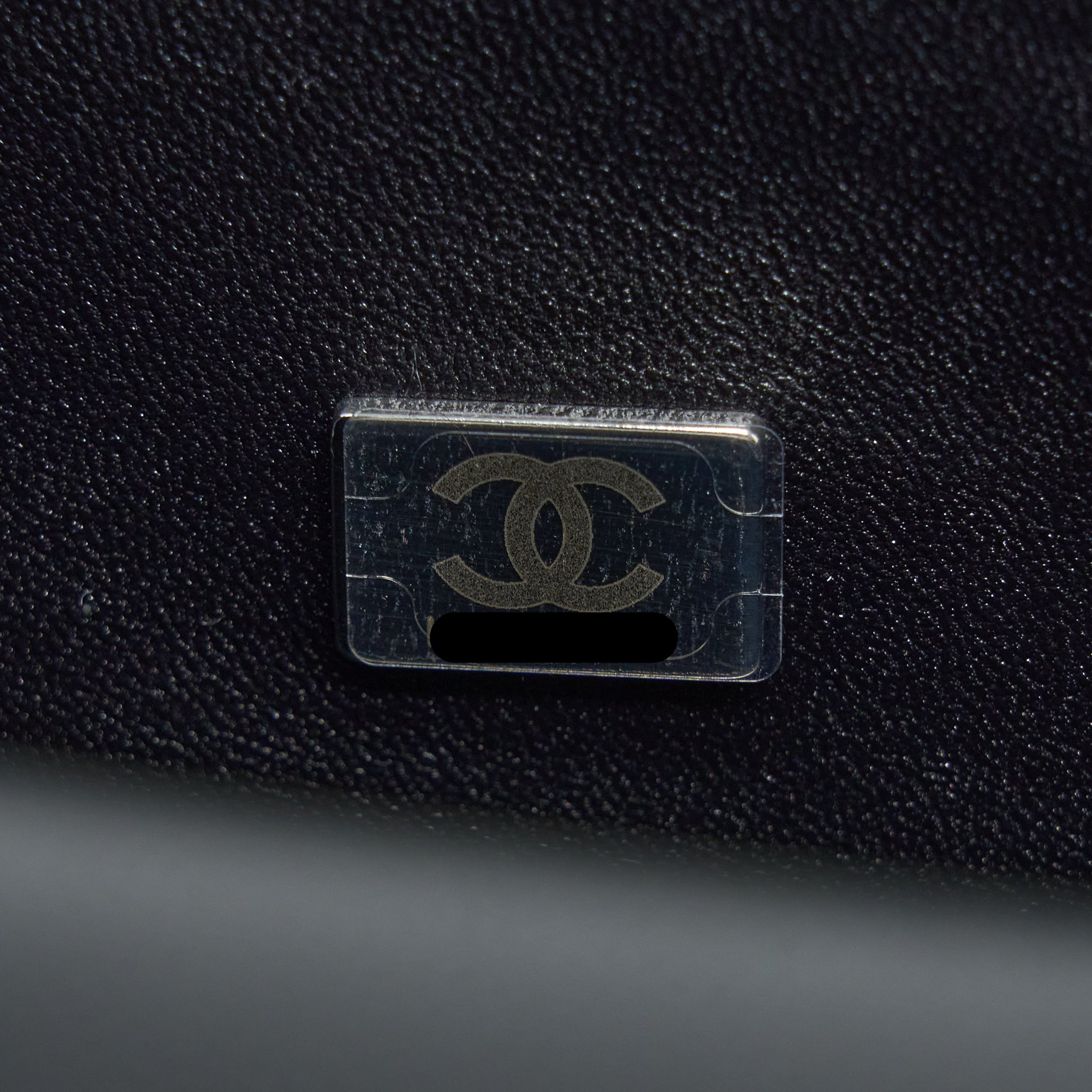 CHANEL SMALL BOY BAG CAVIAR BLACK RUTHENIUM SHW (MICROCHIP)