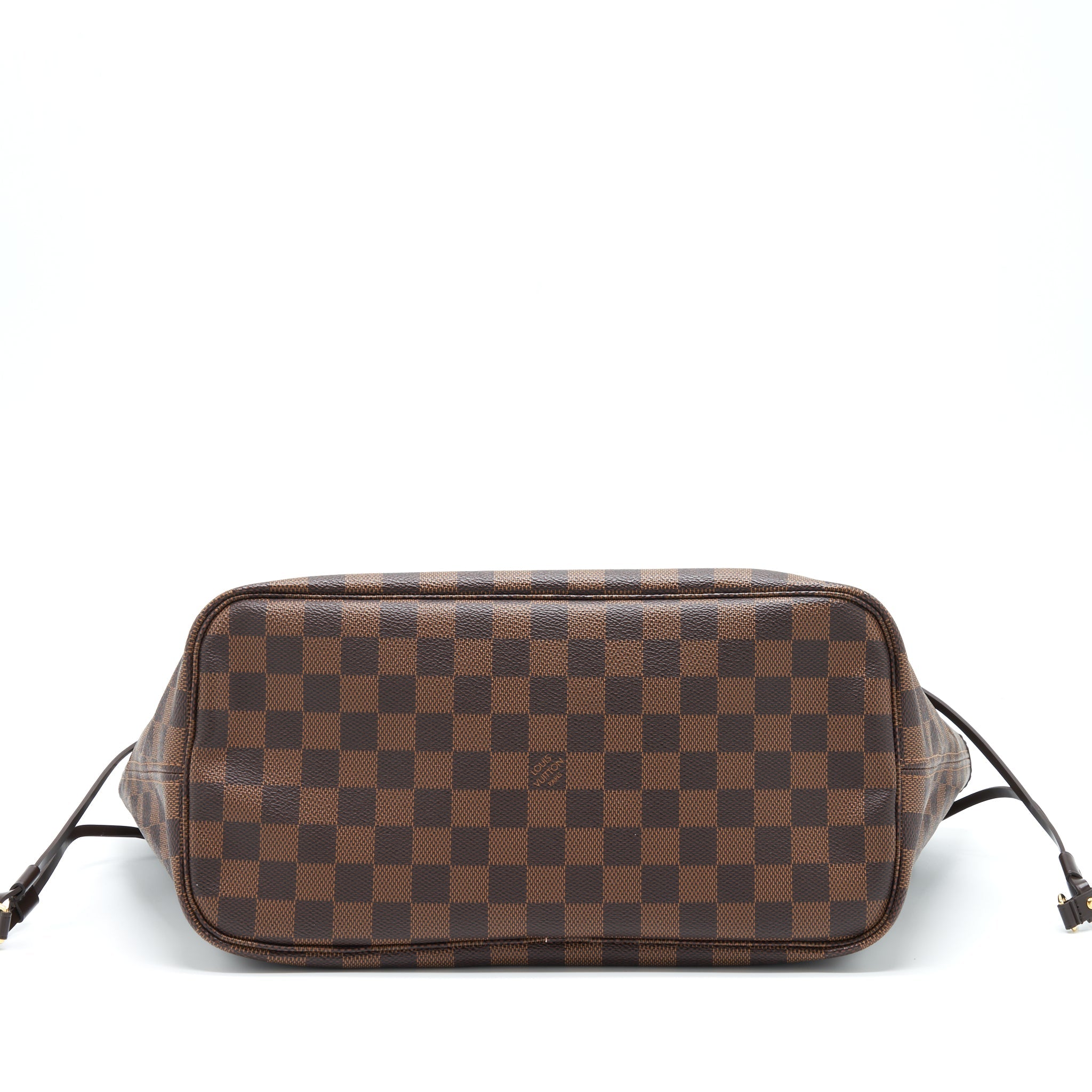 LOUIS VUITTON NEVERFULL MM DAMIER EBENE CANVAS / ROSE BALLERINE