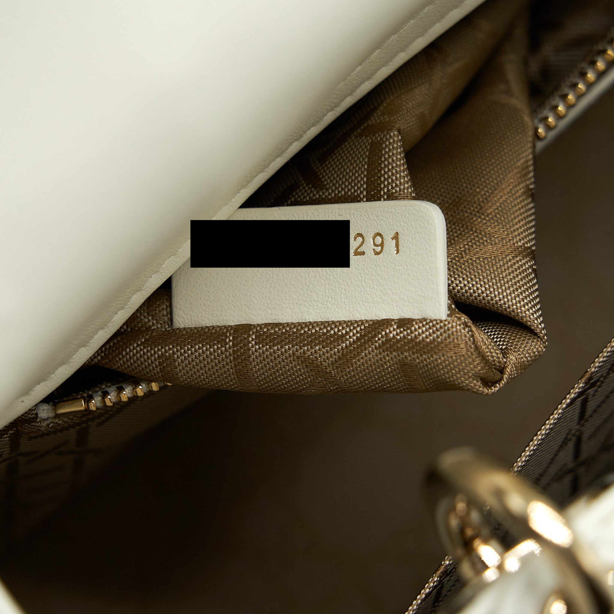 DIOR SMALL LADY DIOR MY ABCDIOR BAG WHITE LGHW